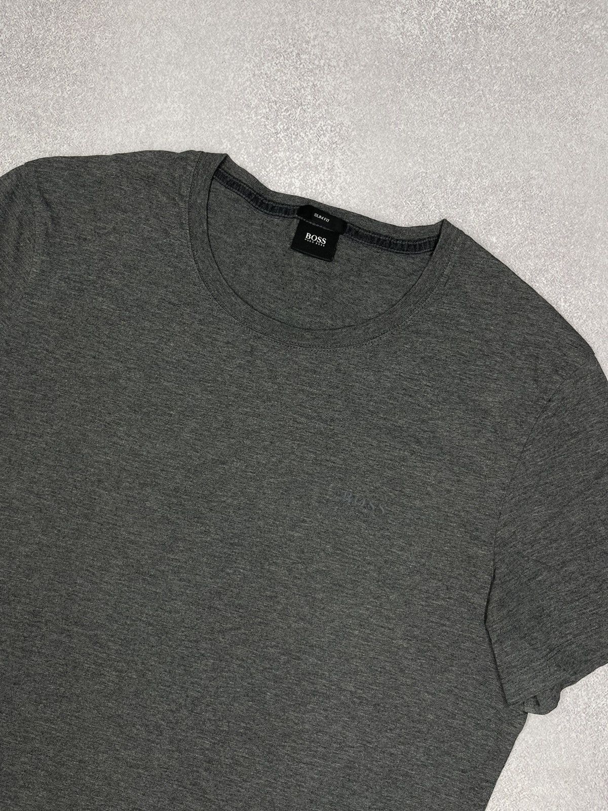 Hugo Boss Mens Hugo Boss Basic Grey T Shirt Size L Size US L / EU 52-54 / 3 - 4 Thumbnail