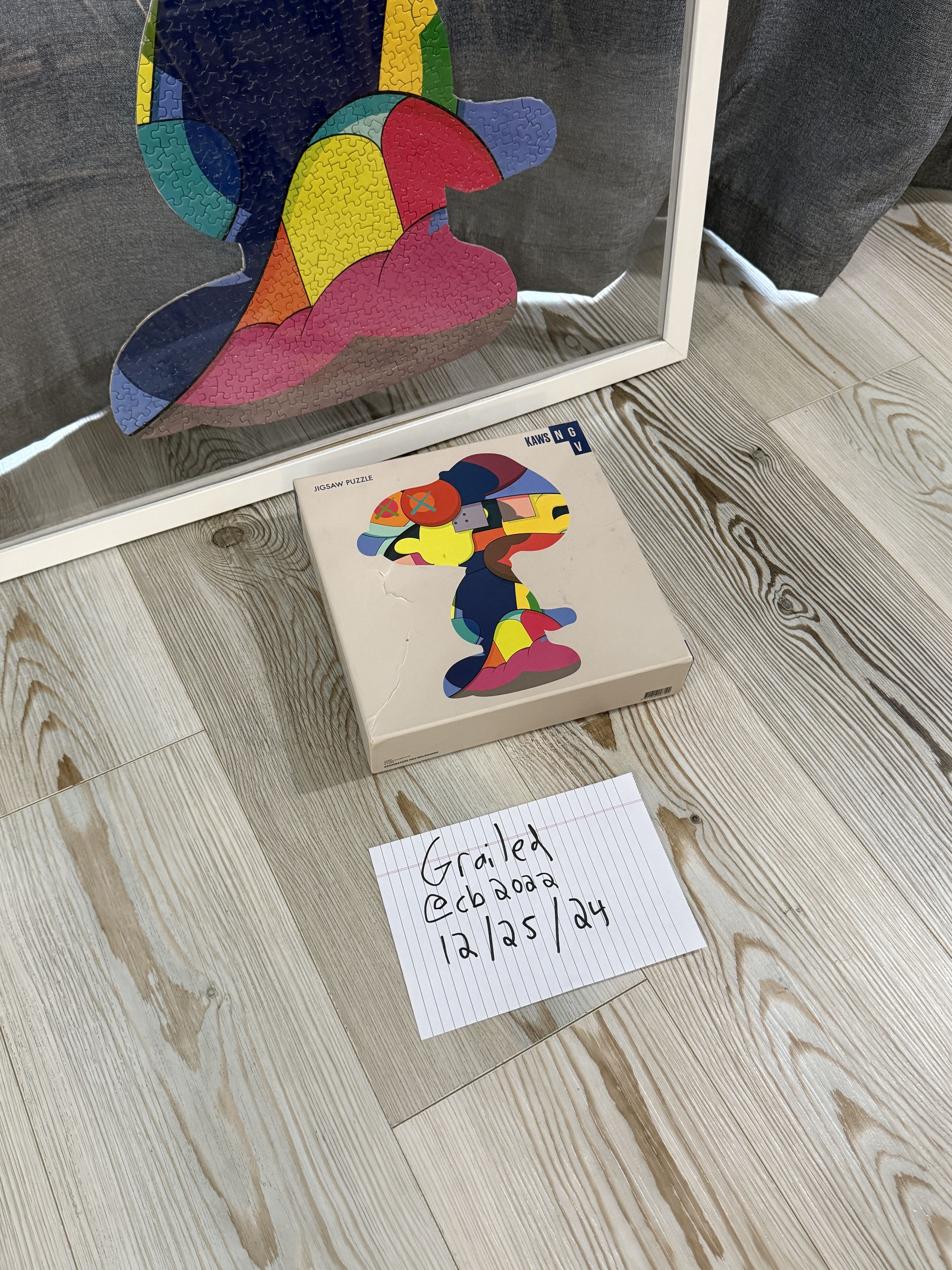 Kaws KAWS NGV 'No One's Home' Completed & Framed Jigsaw