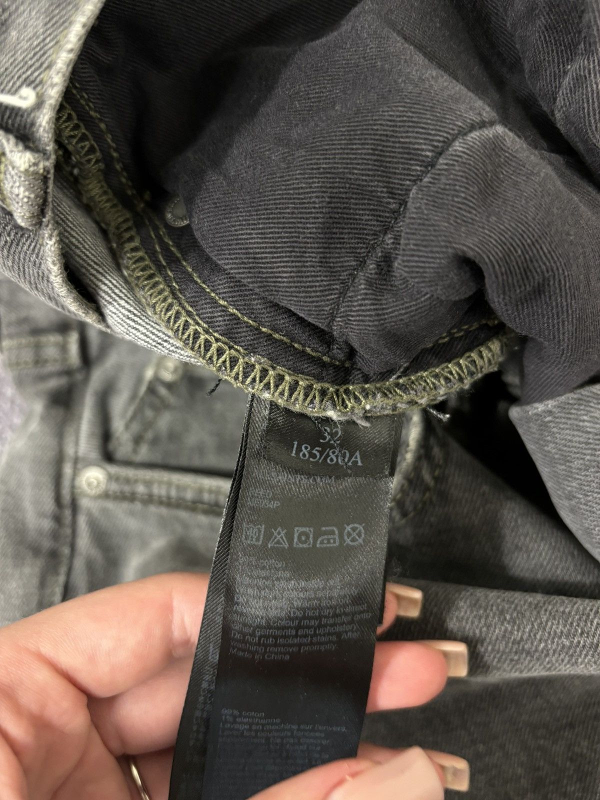 Allsaints Allsaints Reed Gray Luxury Straight Denim Jeans Size US 32 / EU 48 - 9 Thumbnail