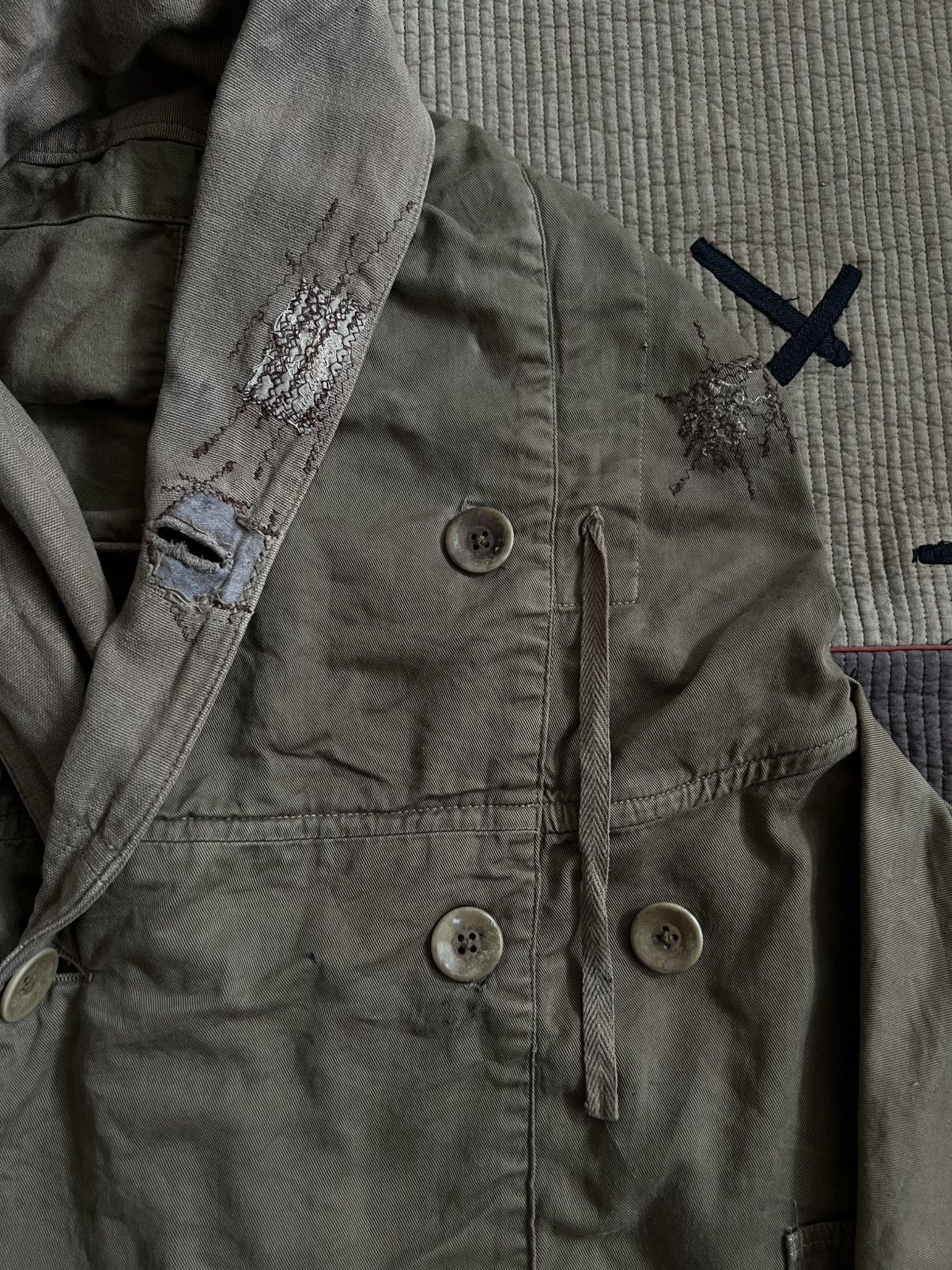 Kapital GRAIL🔥RARE VTG KAPITAL KATSURAGI MILITAR RINGCOAT OVERSIZED Size US XL / EU 56 / 4 - 10 Thumbnail
