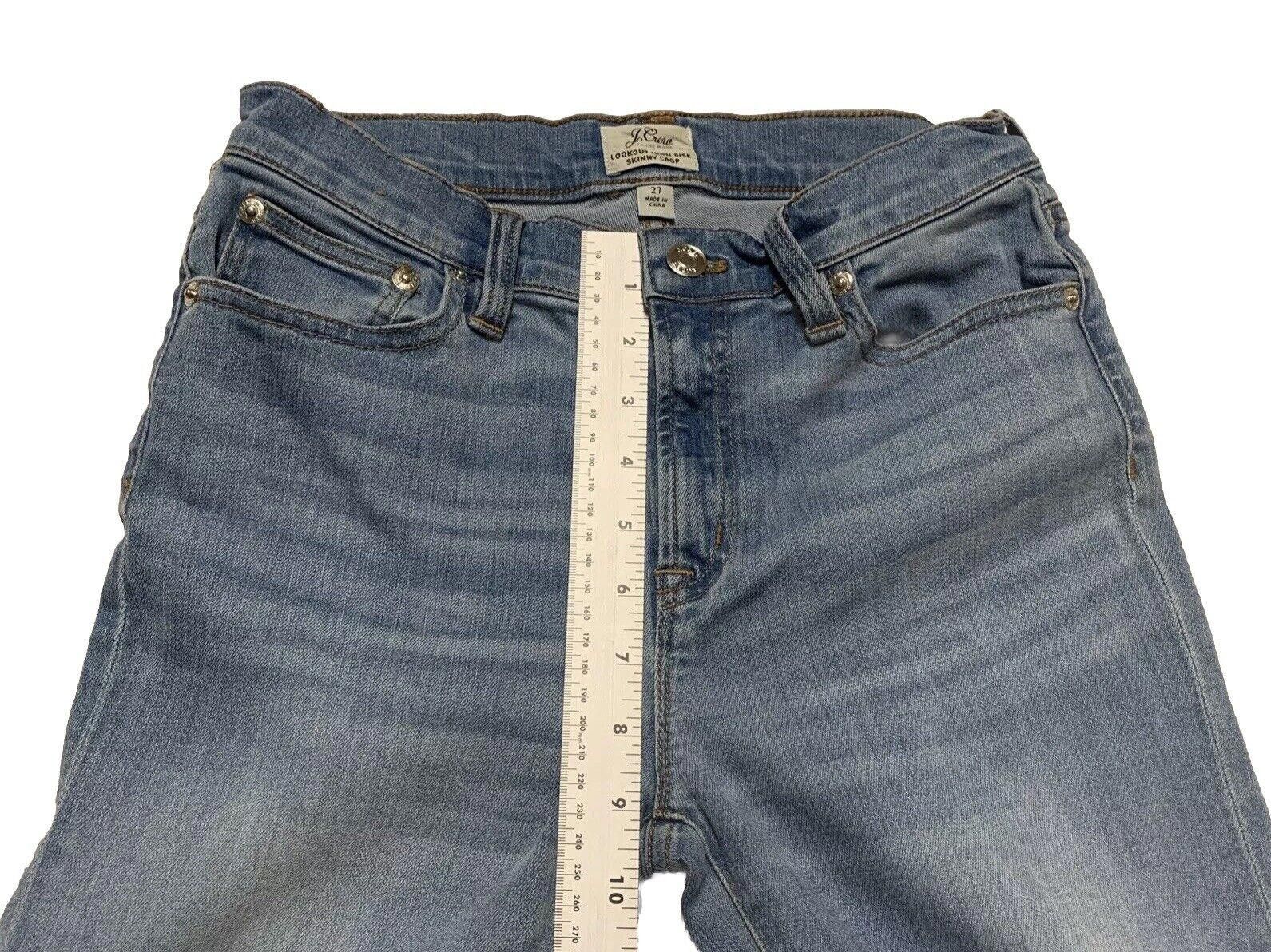 J.Crew J. Crew Women's Jeans Sz 27 Blue Light Wash Skinny Crop Size 27" / US 4 / IT 40 - 8 Thumbnail