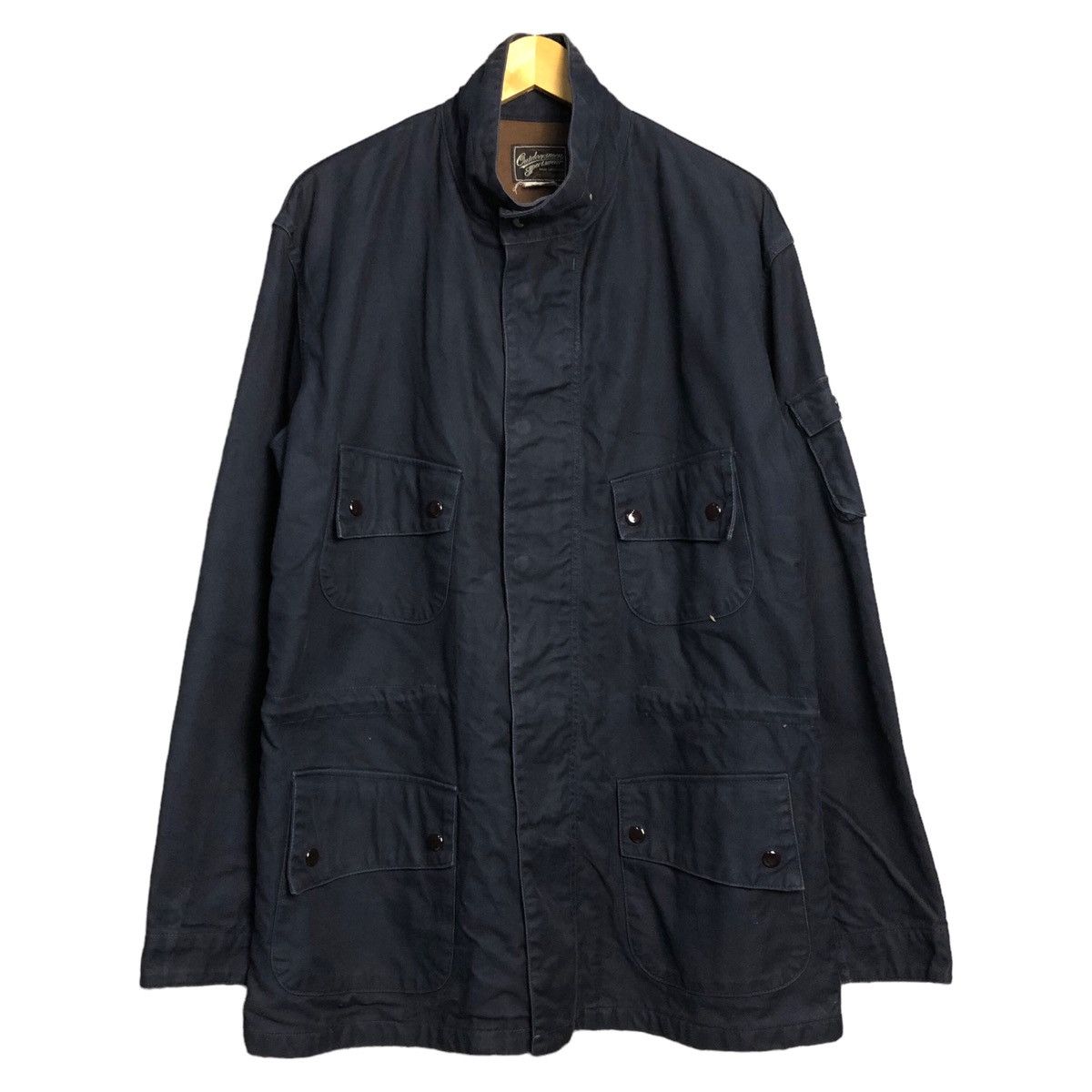 image of The Real Mccoys Joe Mccoy Outdoorsmen Sportswear Tactical Parka Jacket in Dark Navy (Size Medium)