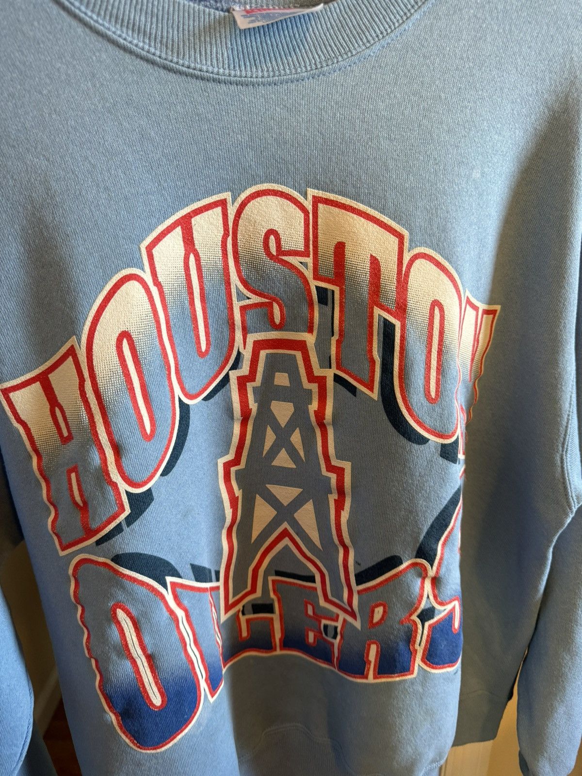 Hanes × NFL × Vintage Houston Oilers vintage sweatshirt size L Size US L / EU 52-54 / 3 - 7 Thumbnail