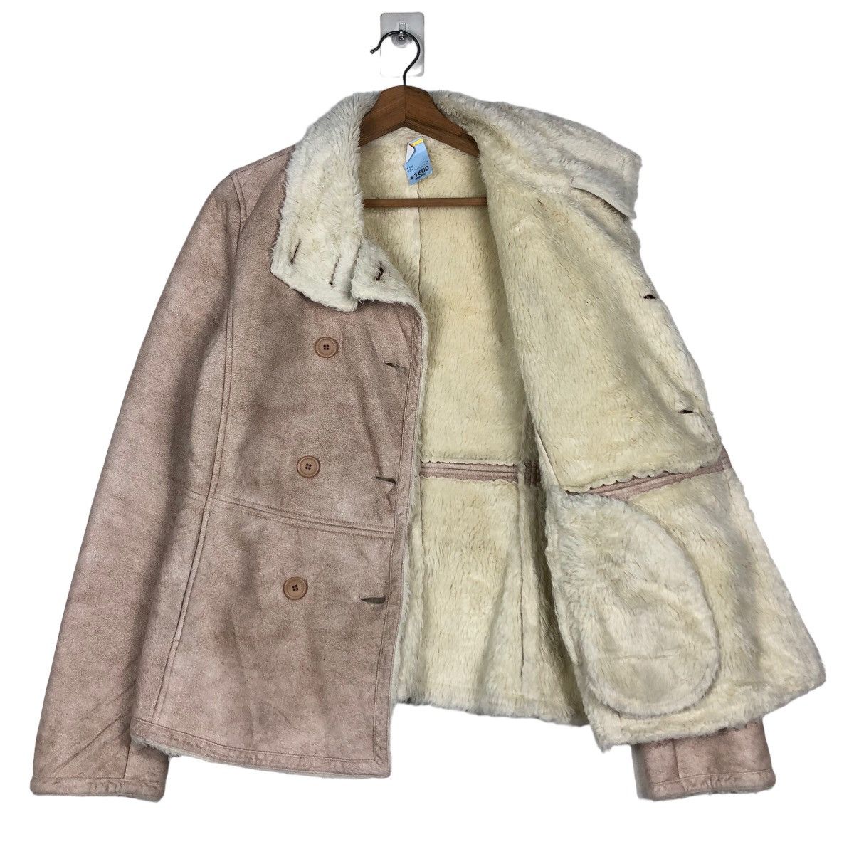 Calvin Klein 🔥Vintage Shearling Mink Fur Biker Jacket Calvin Klein Size US M / EU 48-50 / 2 - 11 Thumbnail