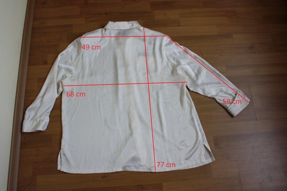 Givenchy GIVENCHY EN PLUS blouse 18W Button Up Long Sleeve Ivory Size XXL / US 16-18 / IT 52-54 - 7 Thumbnail
