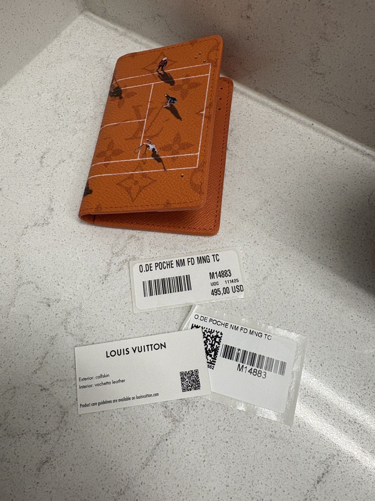 Louis Vuitton SS25 Orange Tennis Pocket Organizer Size ONE SIZE - 2 Thumbnail