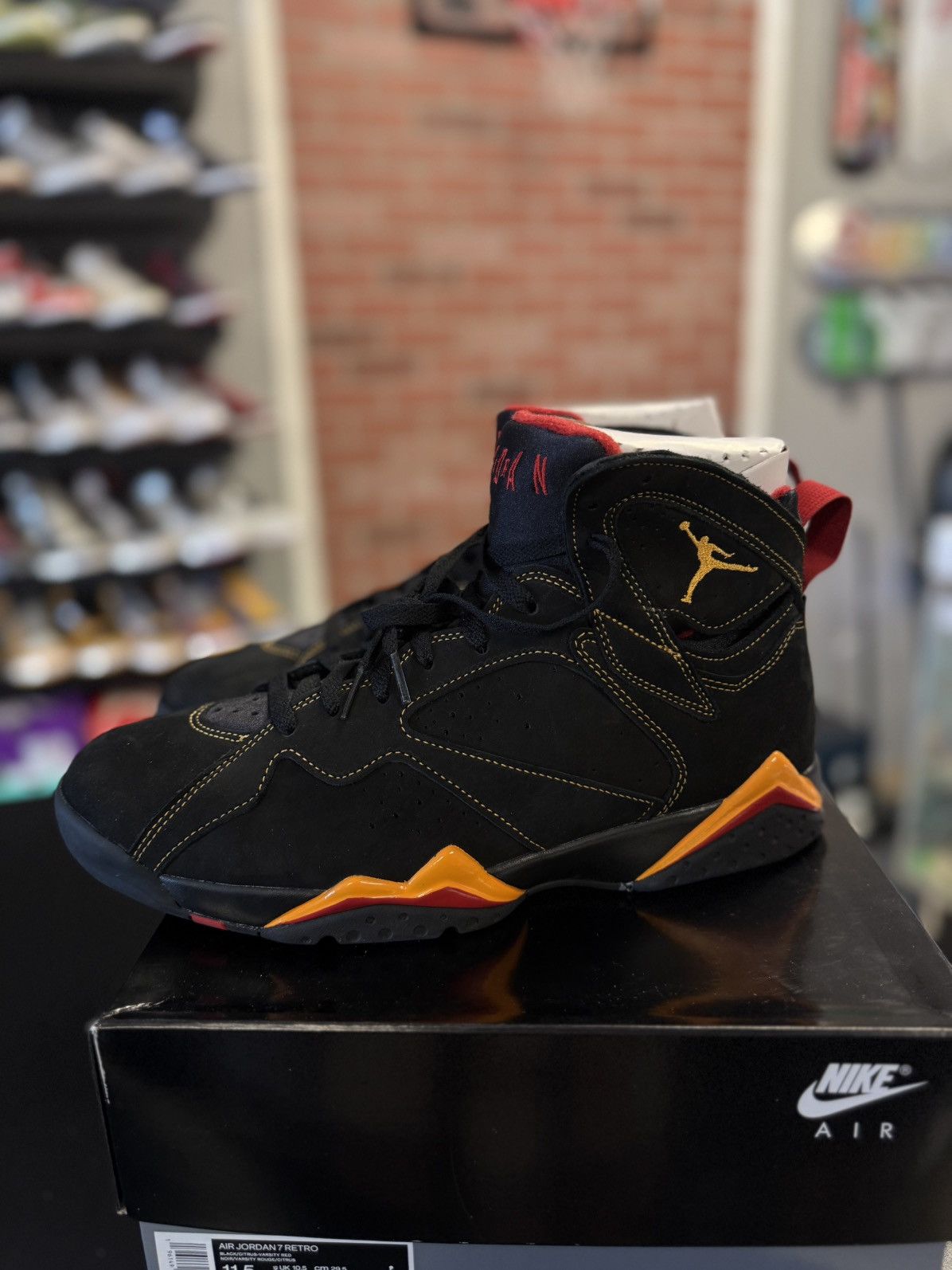 Jordan Brand × Nike Jordan 7 Citrus (2022) Size 11.5 Brand New Size US 11.5 / EU 44-45 - 14 Thumbnail