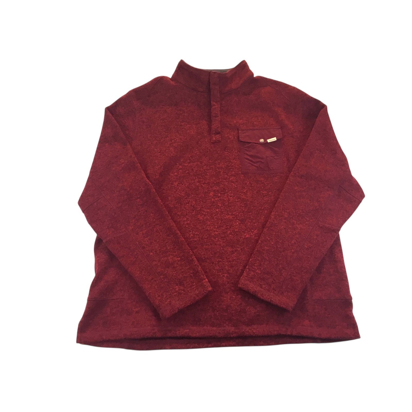 Woolrich Woolen Mills Woolrich Knit Pocket Pullover Sweater Fleece Lined Red XXL Size US XXL / EU 58 / 5 - 1 Thumbnail