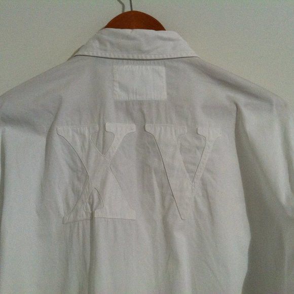 Faconnable FACONNABLE MENS WHITE COTTON CASUAL SHIRT SIZE: XL Size US XL / EU 56 / 4 - 1 Thumbnail