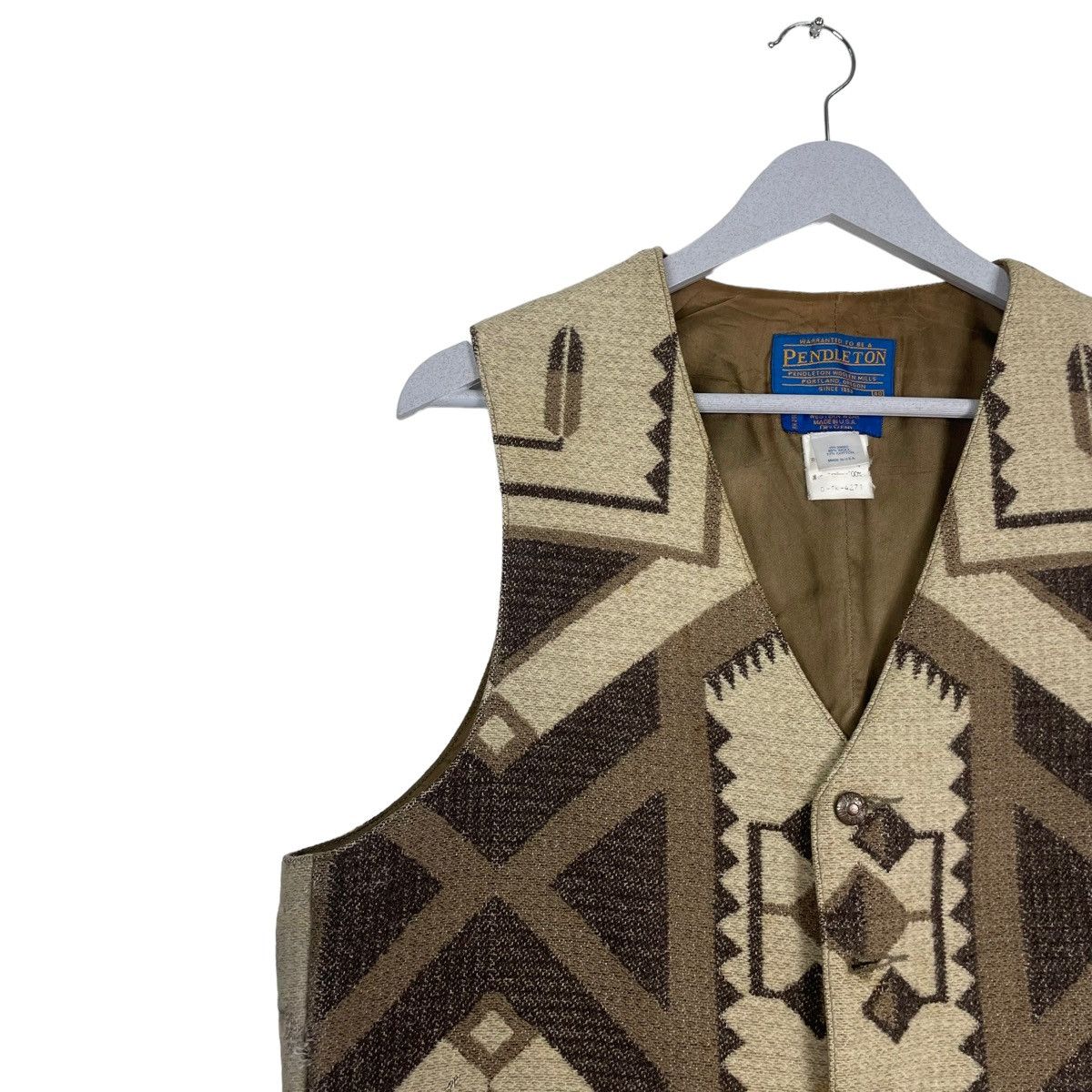 Pendleton 💥NAVAJO WESTERN BUTTON VEST Size US M / EU 48-50 / 2 - 6 Thumbnail