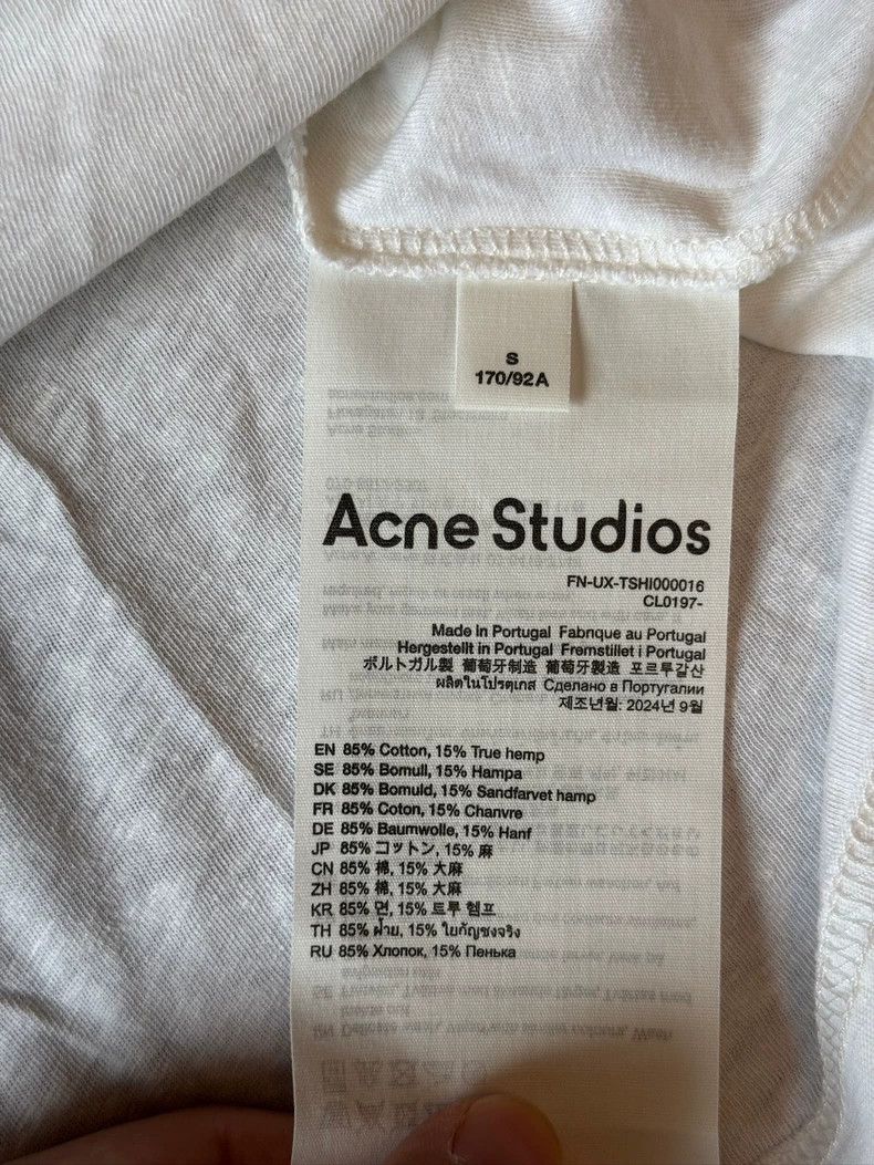 Acne Studios Acne Studios White letter long-sleeved shirt Size US S / EU 44-46 / 1 - 6 Thumbnail