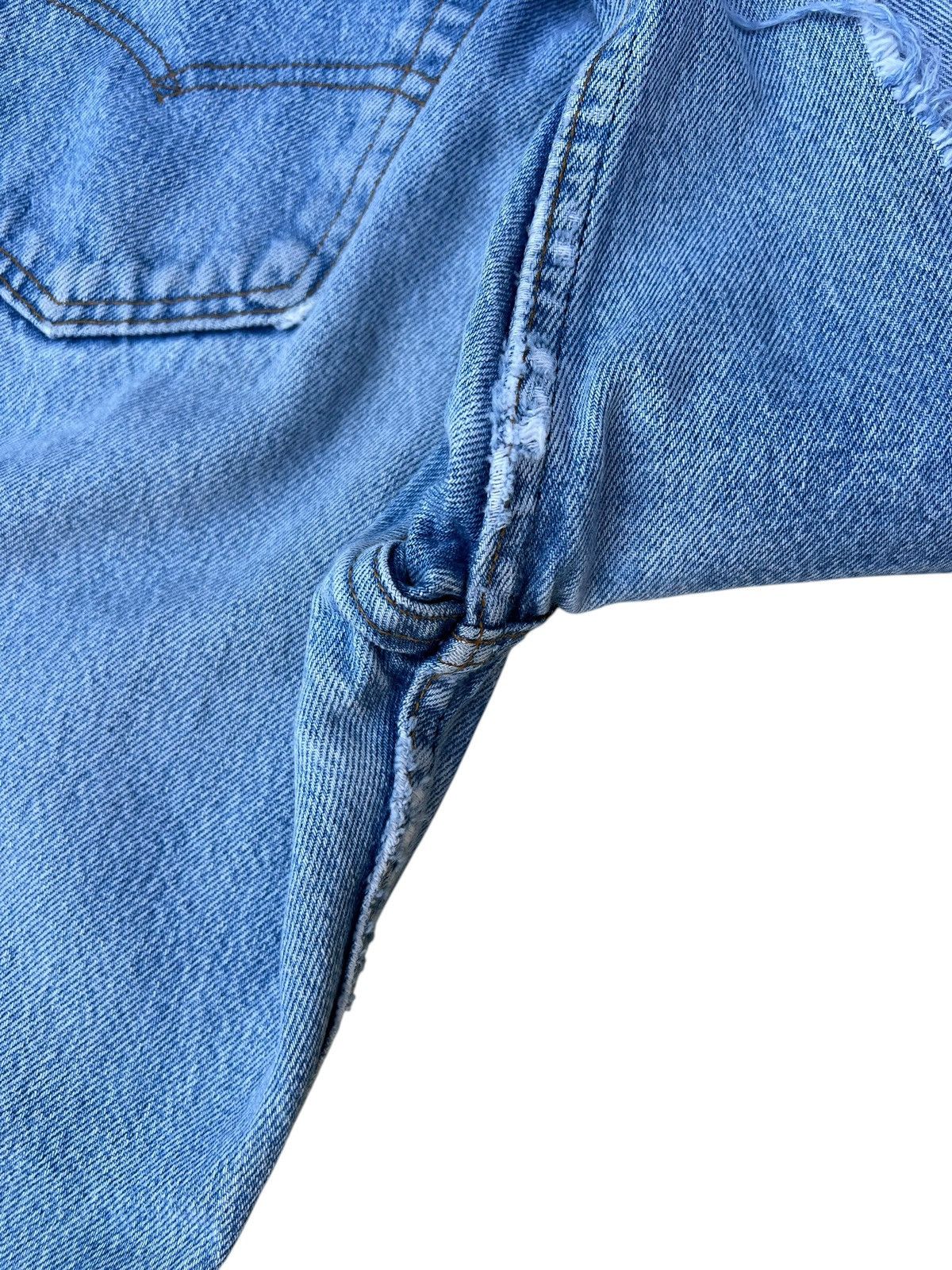 Levi's Vintage 80s Levi’s 501 Usa Distress Rips Denim Cropped Jeans Size US 29 - 19 Thumbnail