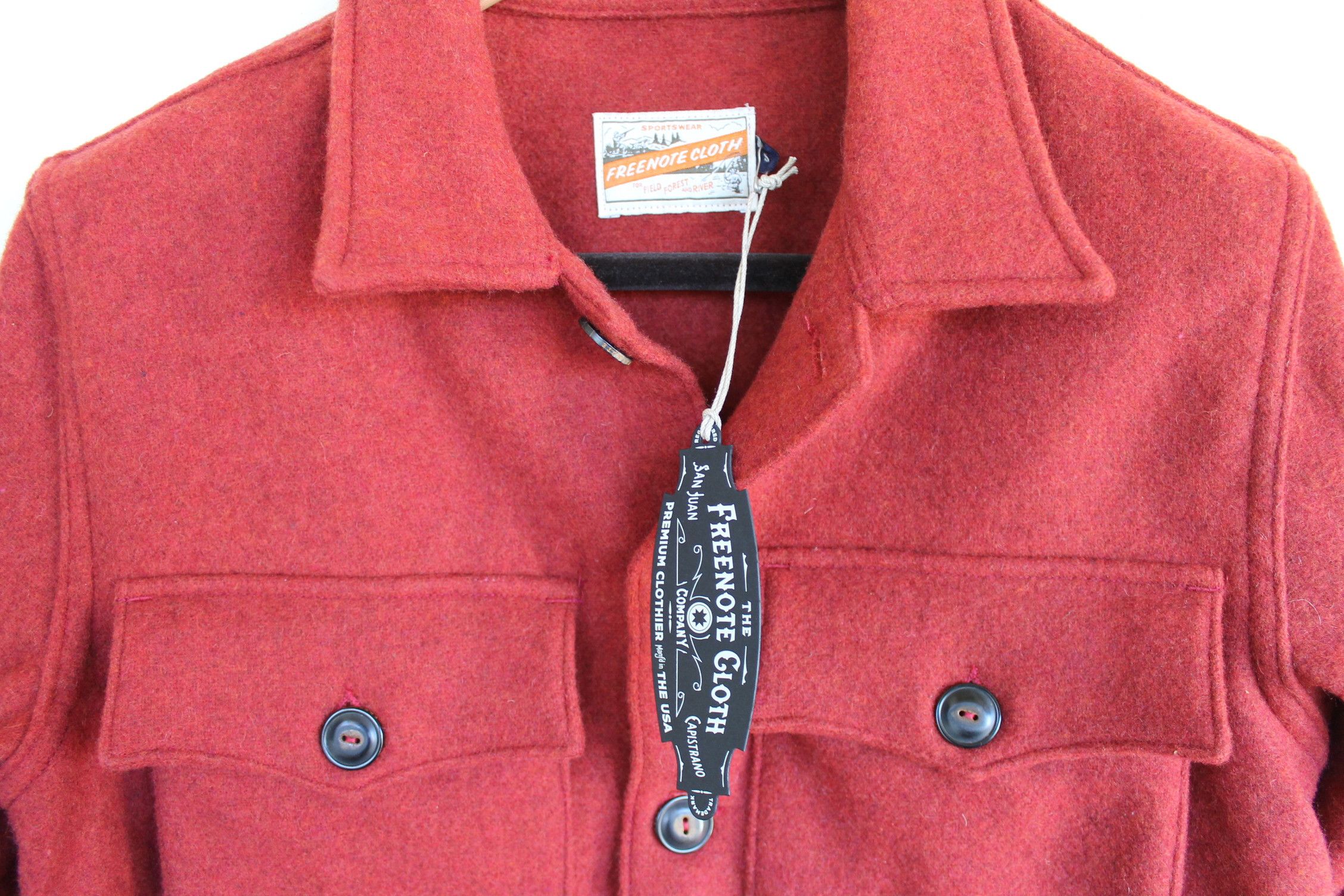 image of Freenote Cloth Midway Cpo in Red, Men's (Size Small)