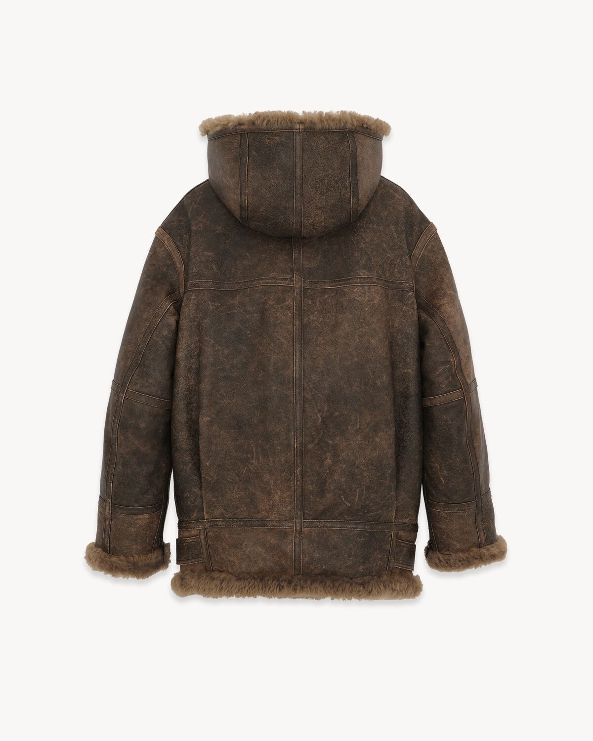 Saint Laurent Paris 🔥$9K VALUE🔥 Aviator Jacket in Aged Lambskin and Shearling Size US M / EU 48-50 / 2 - 3 Thumbnail