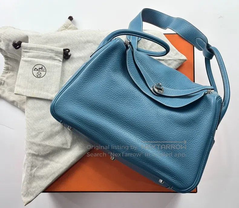 Hermes Hermes Cowboy blue silver button outer stitched frame Size ONE SIZE - 9 Thumbnail