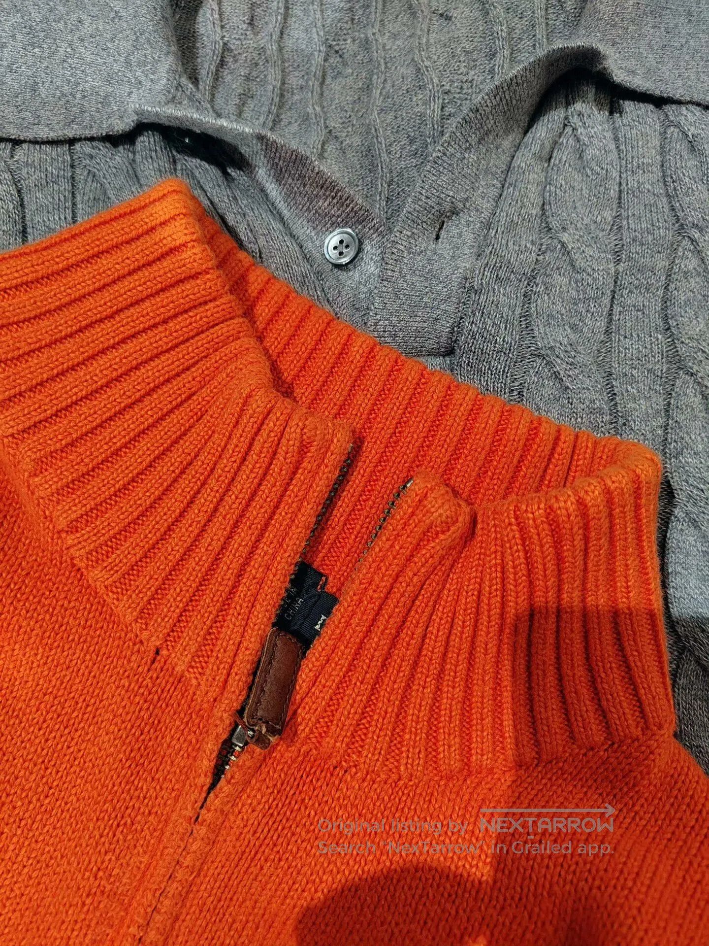 Polo Ralph Lauren Polo Ralph Lauren Orange Half-Zip Sweater. Size US L / EU 52-54 / 3 - 4 Thumbnail