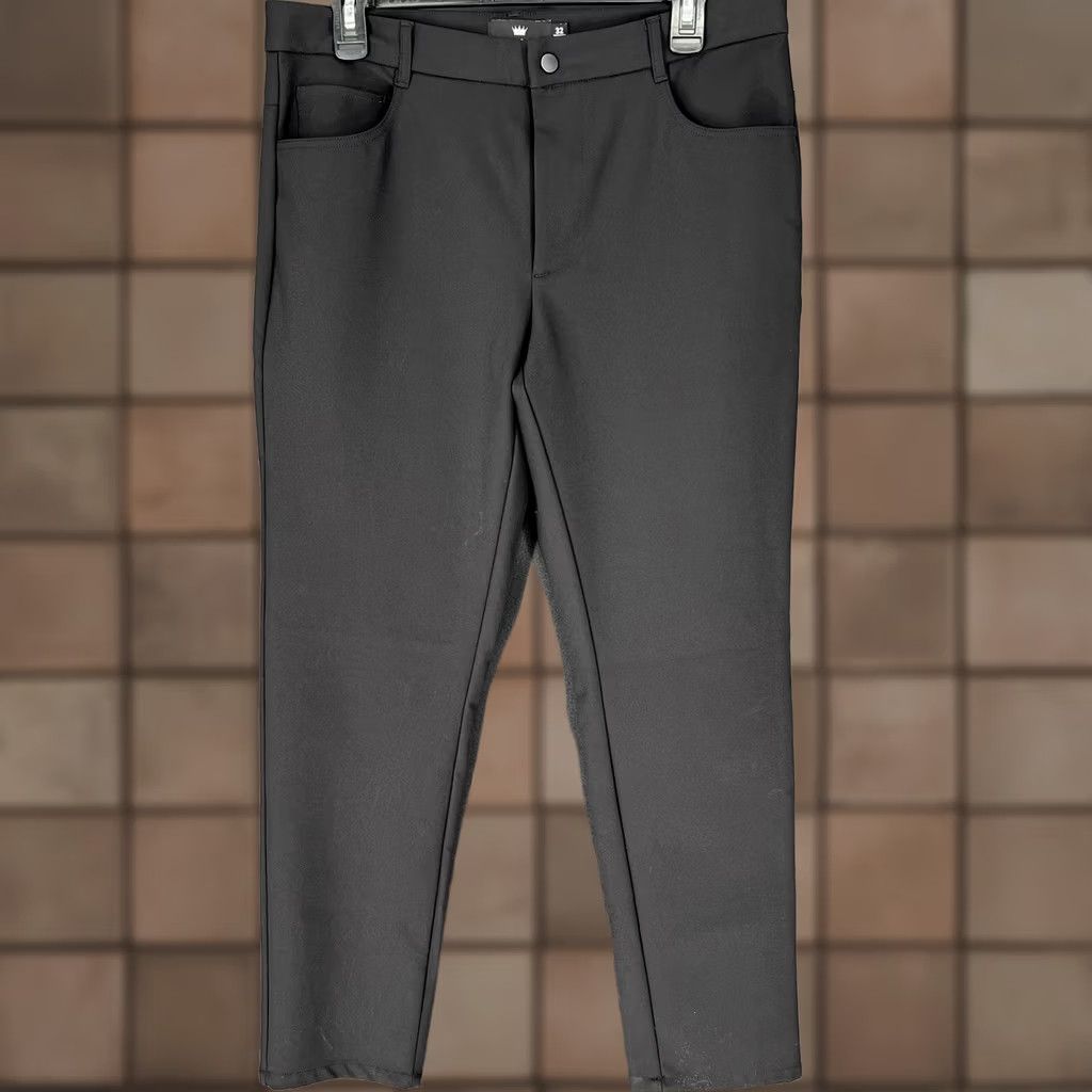 Vintage Under 5'10 Mens Performance Tech Golf Pants Black Solid Stretch Chino 32x26 Size US 32 / EU 48 - 1 Thumbnail