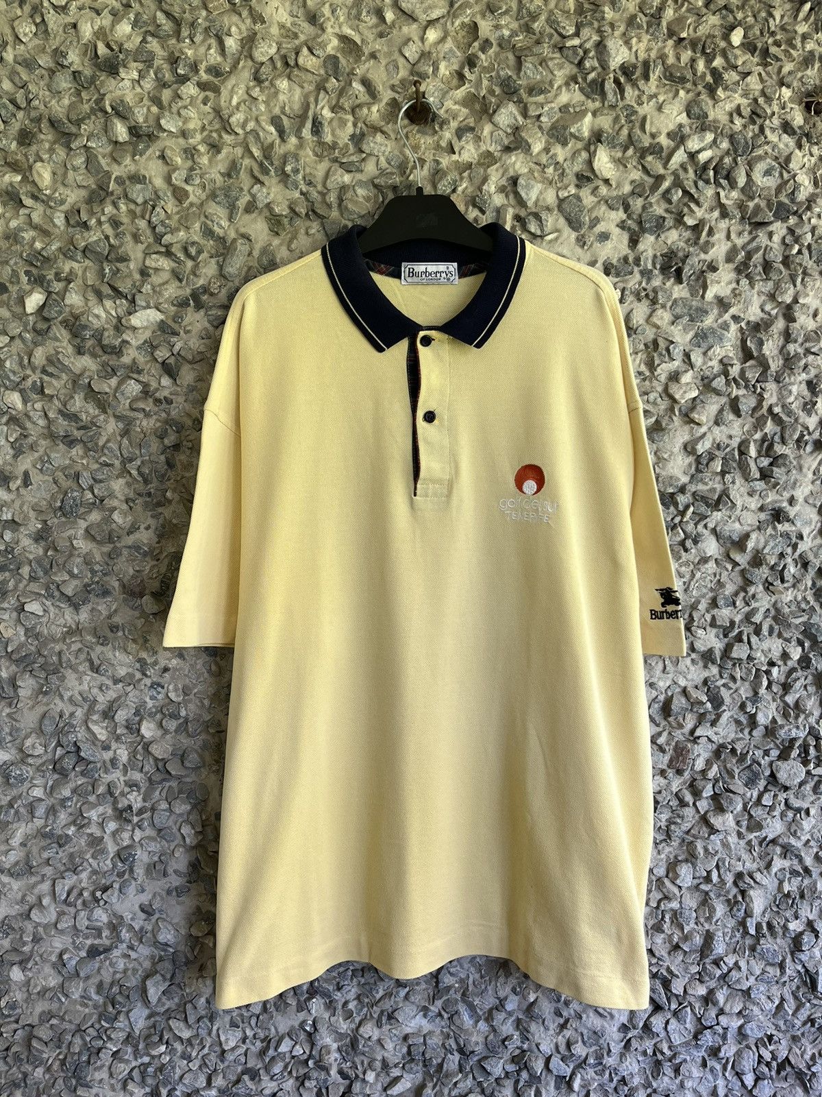 Burberry × Burberry Prorsum × Vintage Vintage Burberry Golf Short Sleeve Polo Size US L / EU 52-54 / 3 - 1 Thumbnail