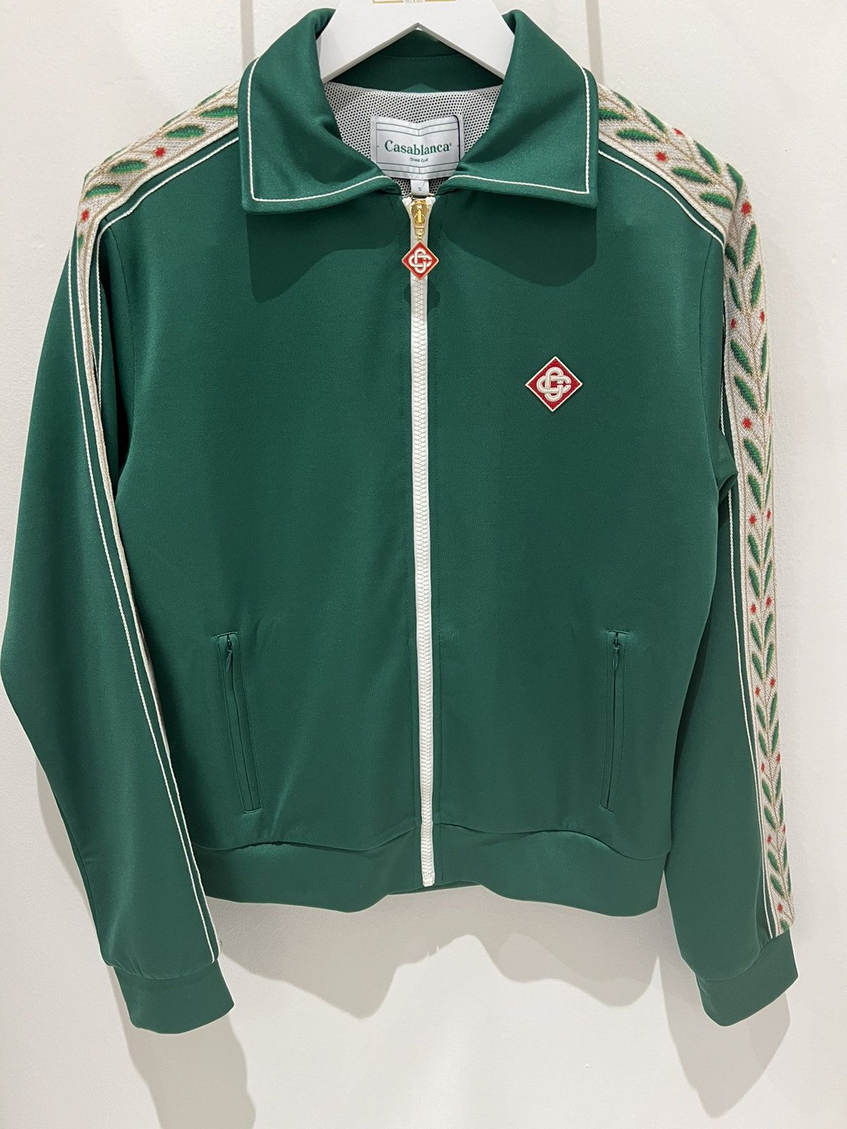 Casablanca Casablanca Laurel Zip-Up Track Jacket Green Size S Size US S / EU 44-46 / 1 - 3 Thumbnail