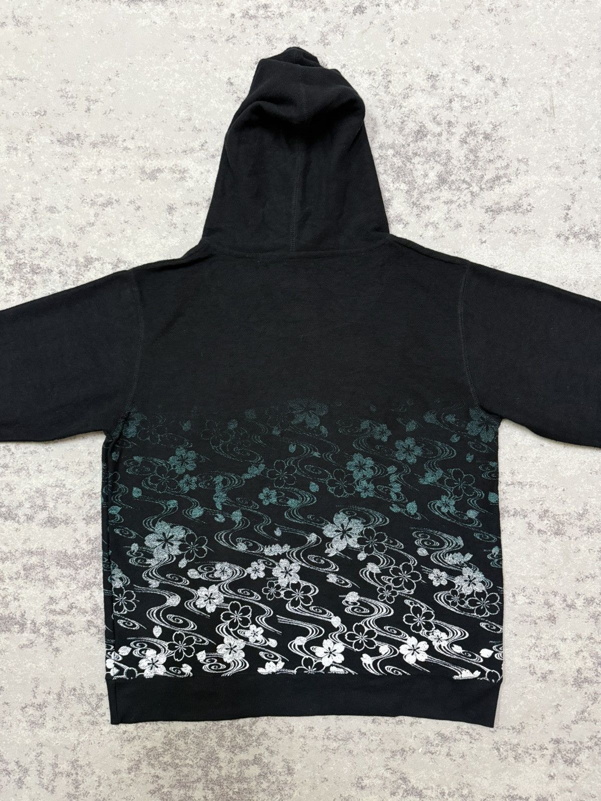 Japanese Brand Japanese Sakura Overprint Pullover Sweater Hoodie Size US M / EU 48-50 / 2 - 8 Thumbnail
