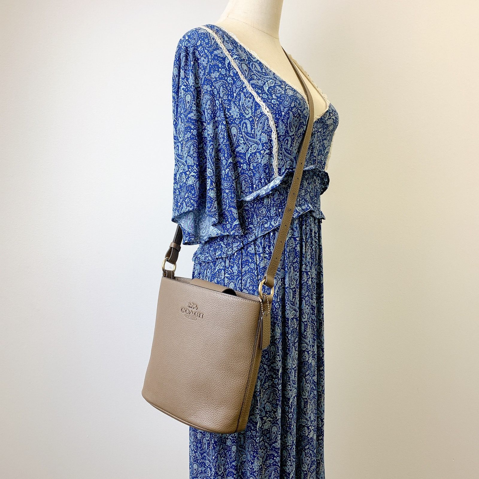 Coach Coach CR153 Sophie Bucket Bag IN Dark Stone Size ONE SIZE - 1 Thumbnail