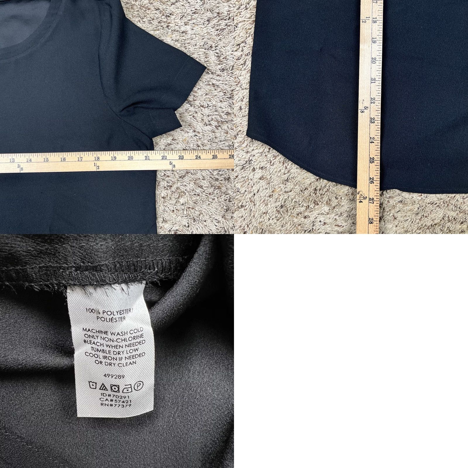 Ann Taylor Ann Taylor Blouse Womens Large Black Lightweight Shirt Casual Business Size L / US 10 / IT 46 - 8 Thumbnail