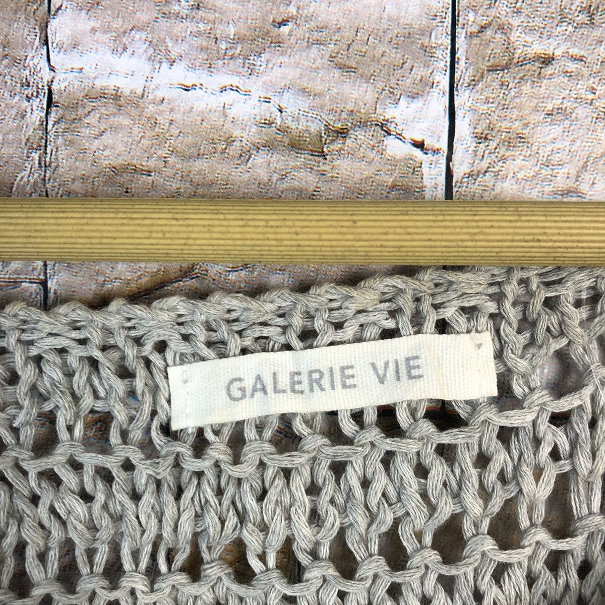 Homespun Knitwear Galevie Vie Grey crochet vintage Knitwear #A507 Size S / US 4 / IT 40 - 9 Thumbnail