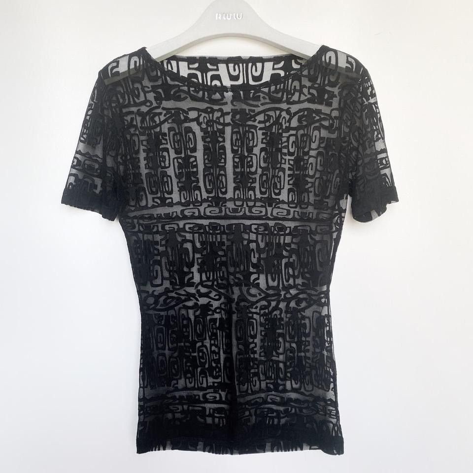 Givenchy givenchy vision line short sleeved mesh top Size S / US 4 / IT 40 - 1 Thumbnail