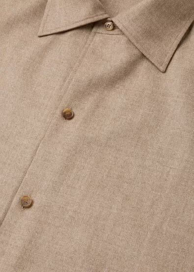 Loro Piana os11x0226 FAQ9761 Franco Shirt in Solid Oak Size US L / EU 52-54 / 3 - 7 Thumbnail