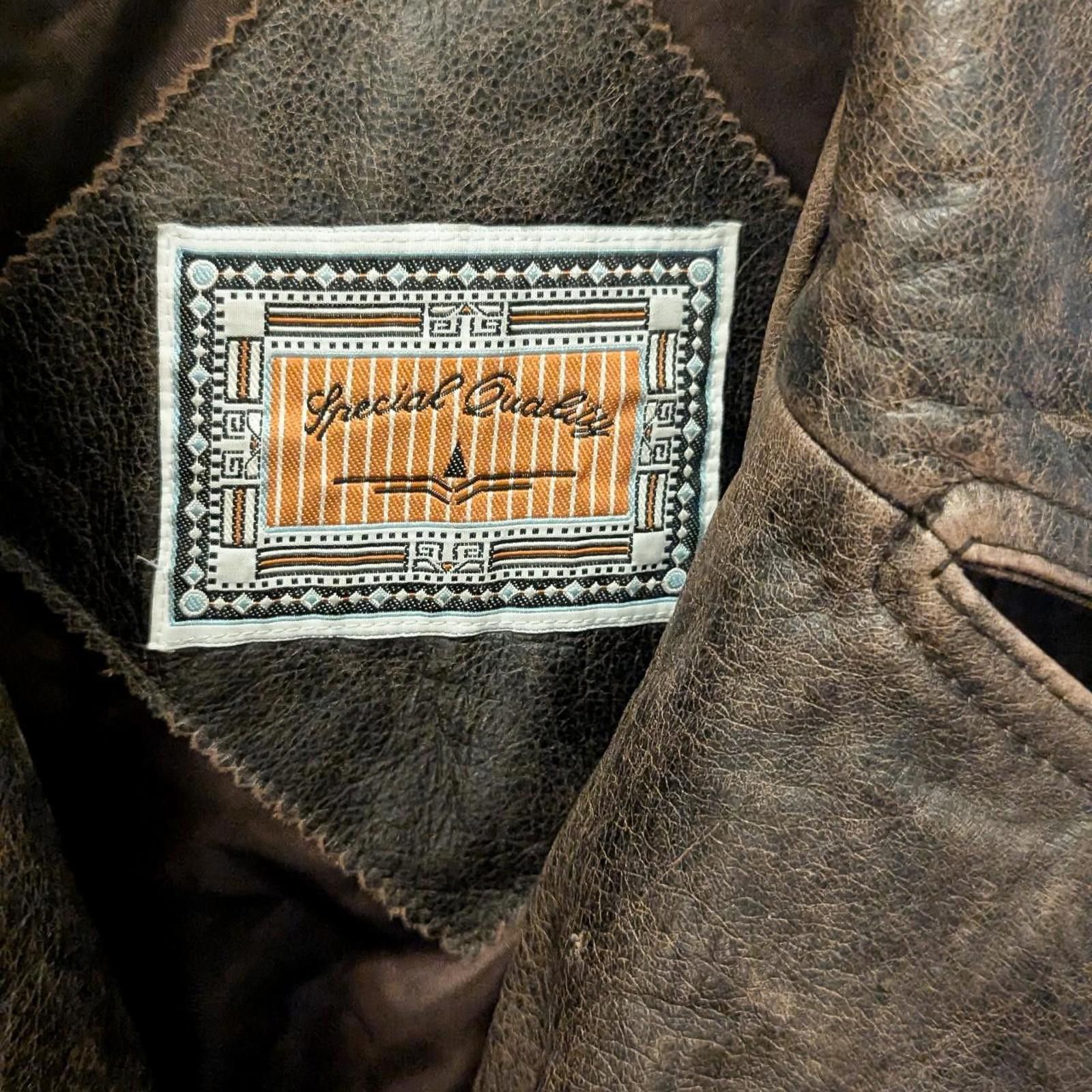 C&A Vintage C&A custom cow hide leather coat. Size L / US 10 / IT 46 - 3 Thumbnail