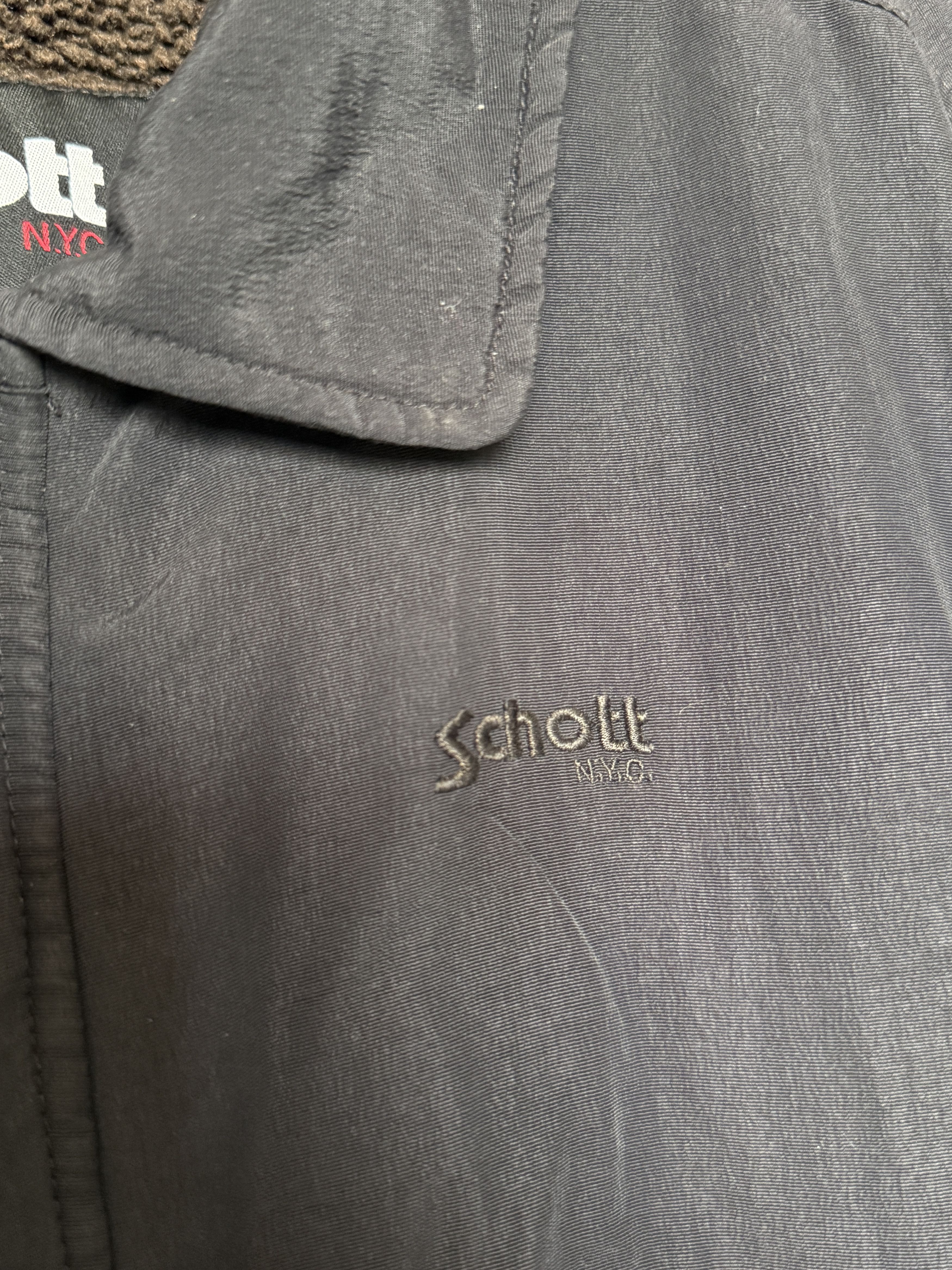Schott 🔥 Schott NYC. USA jacket bomber shearling puffer size L Size US L / EU 52-54 / 3 - 4 Thumbnail
