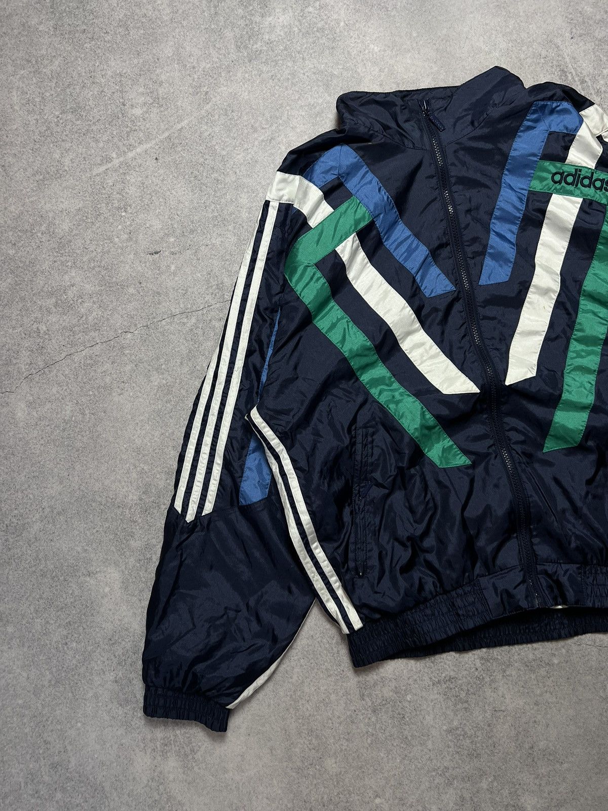 Adidas Vintage Adidas Retro 90s Nylon Track Suit Y2K Light Jacket Size US M / EU 48-50 / 2 - 2 Thumbnail