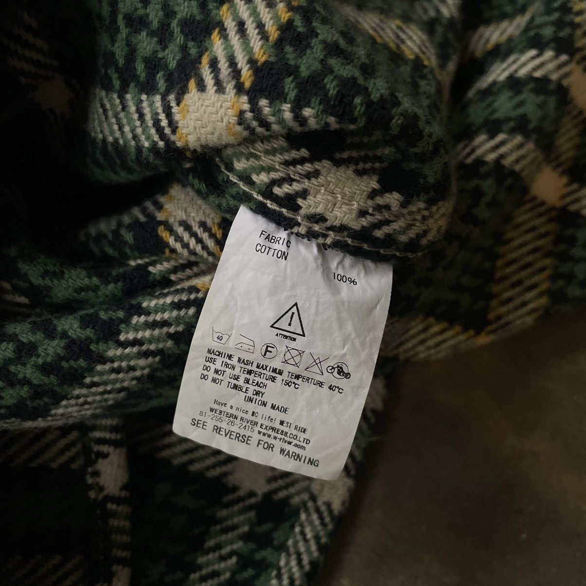 Japanese Brand West ride heavy flannel shirt Size US M / EU 48-50 / 2 - 6 Thumbnail