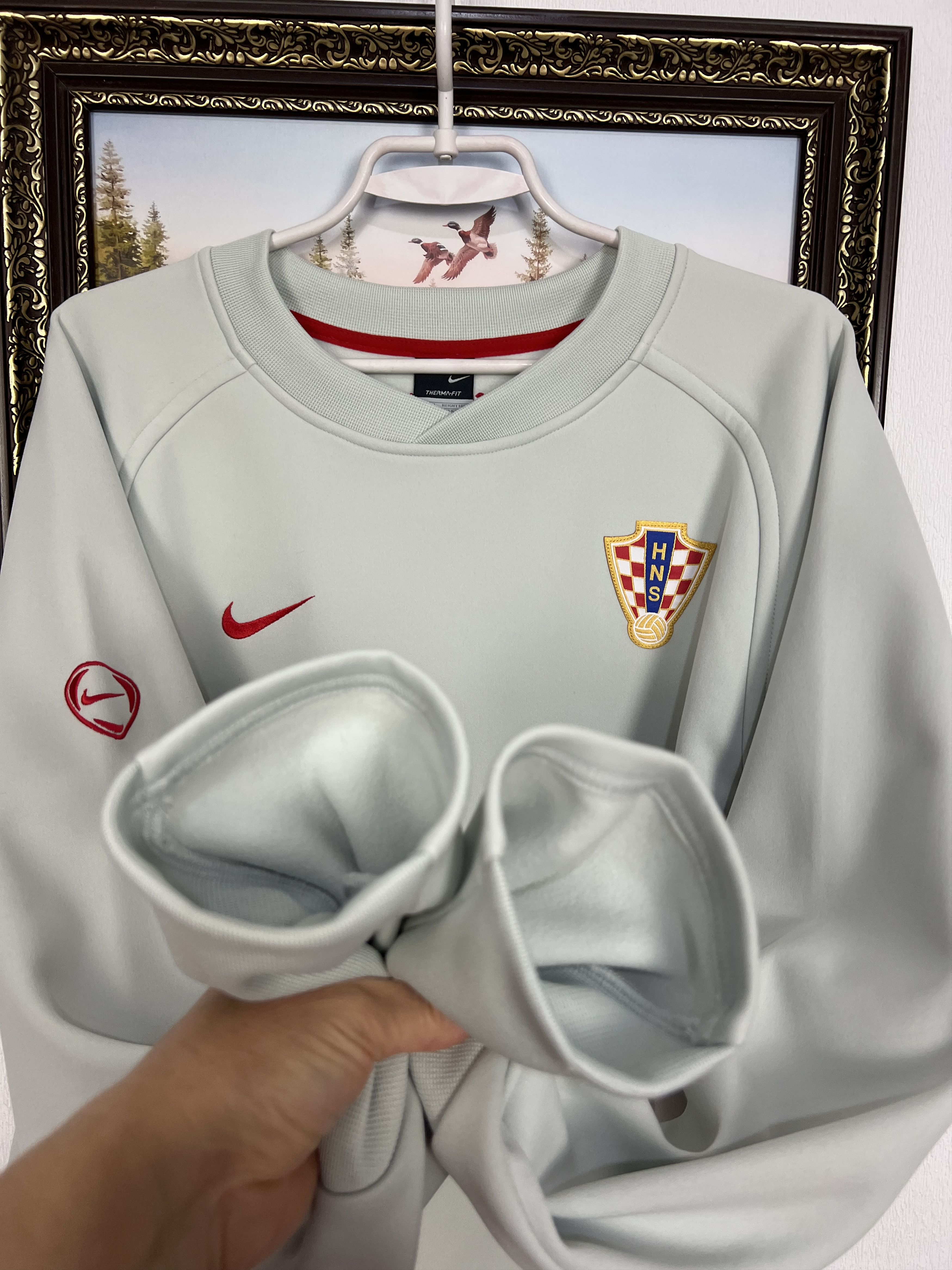 Nike Croatia Football Train Sweatshirt Soccer Crewneck Jacket Size US XL / EU 56 / 4 - 5 Thumbnail