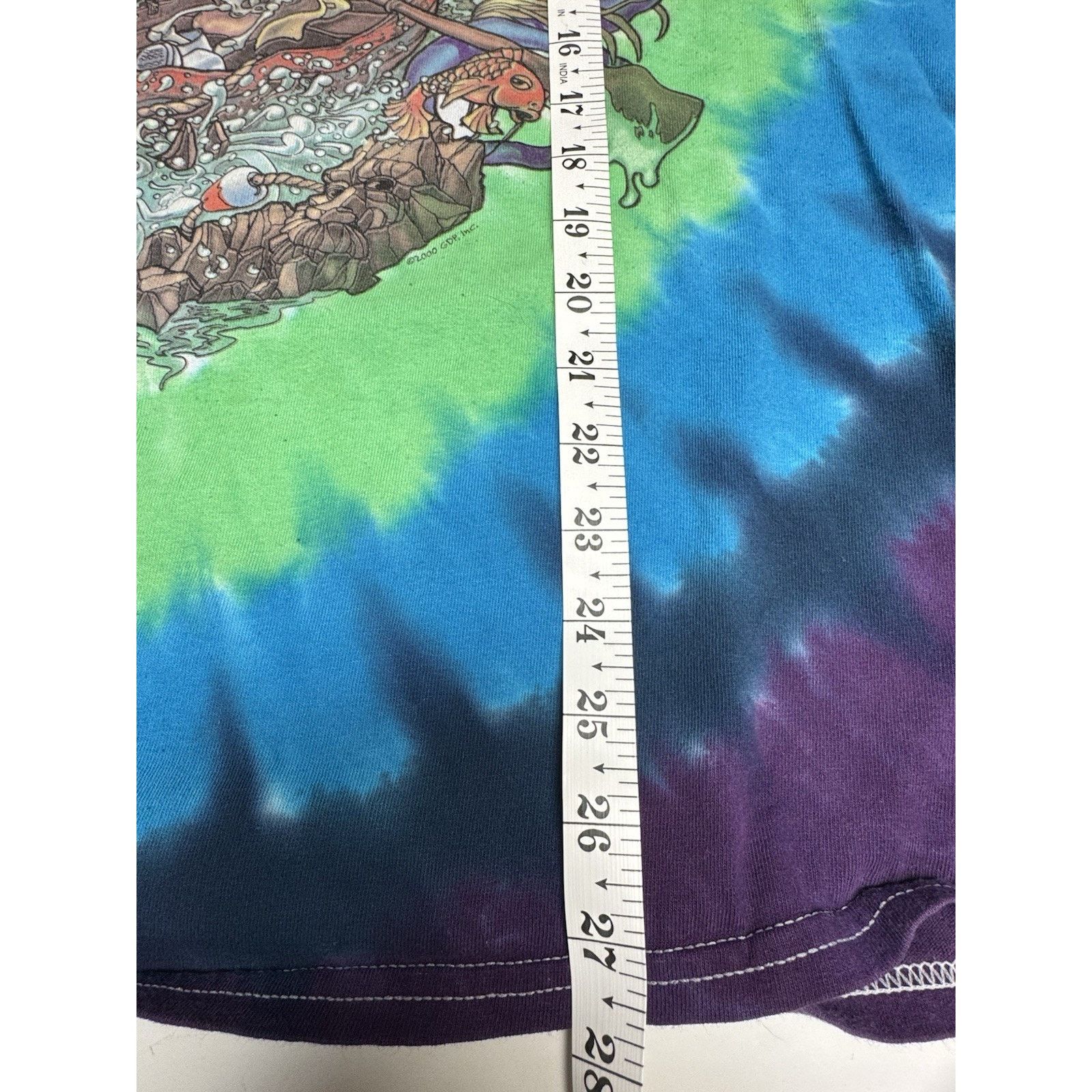 Liquid Blue Vintage Grateful Dead Tie Dye Long Sleeve Shirt XL Graphic Size US XL / EU 56 / 4 - 8 Thumbnail