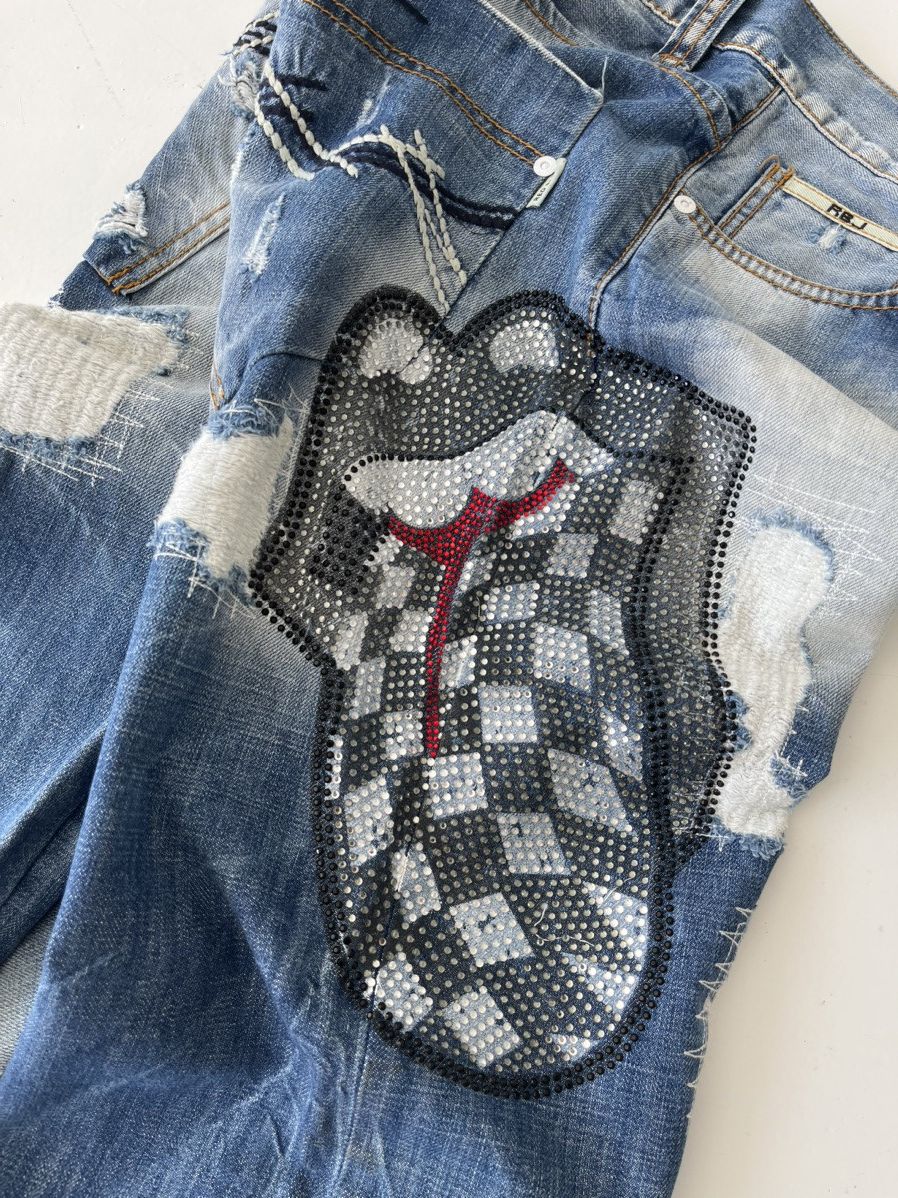 If Six Was Nine Vintage distressed Japanese jeans Musidor Rolling Stones y2k Size US 34 / EU 50 - 12 Thumbnail