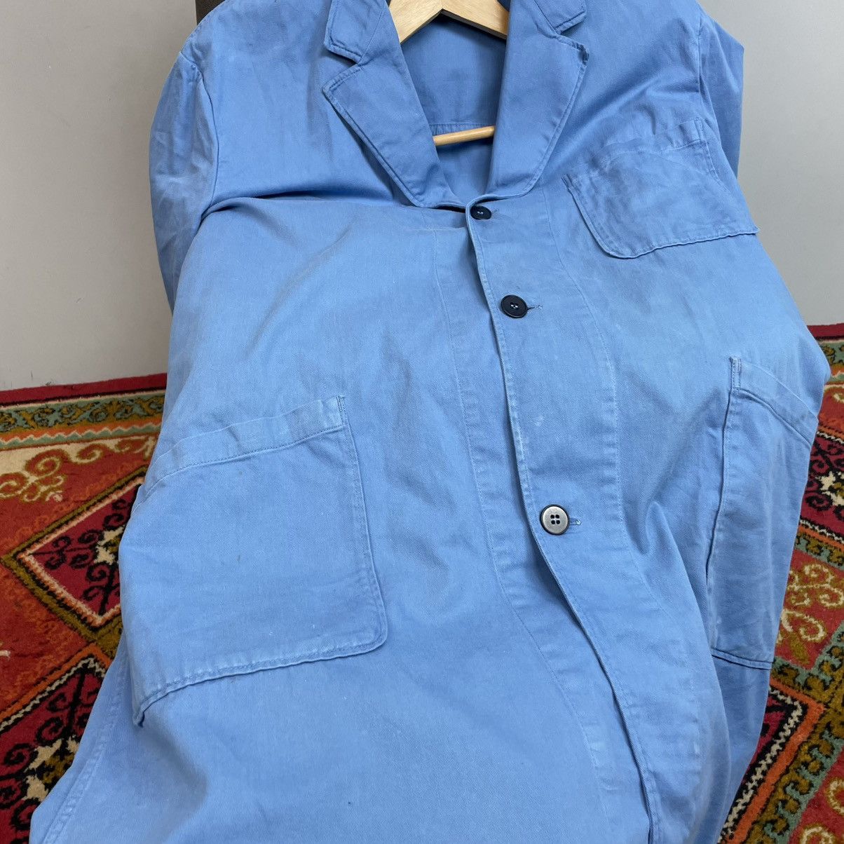 Le Laboureur Vintage French Workwear Lab Coat Shop Coat Bleu de Travail Size US M / EU 48-50 / 2 - 6 Thumbnail