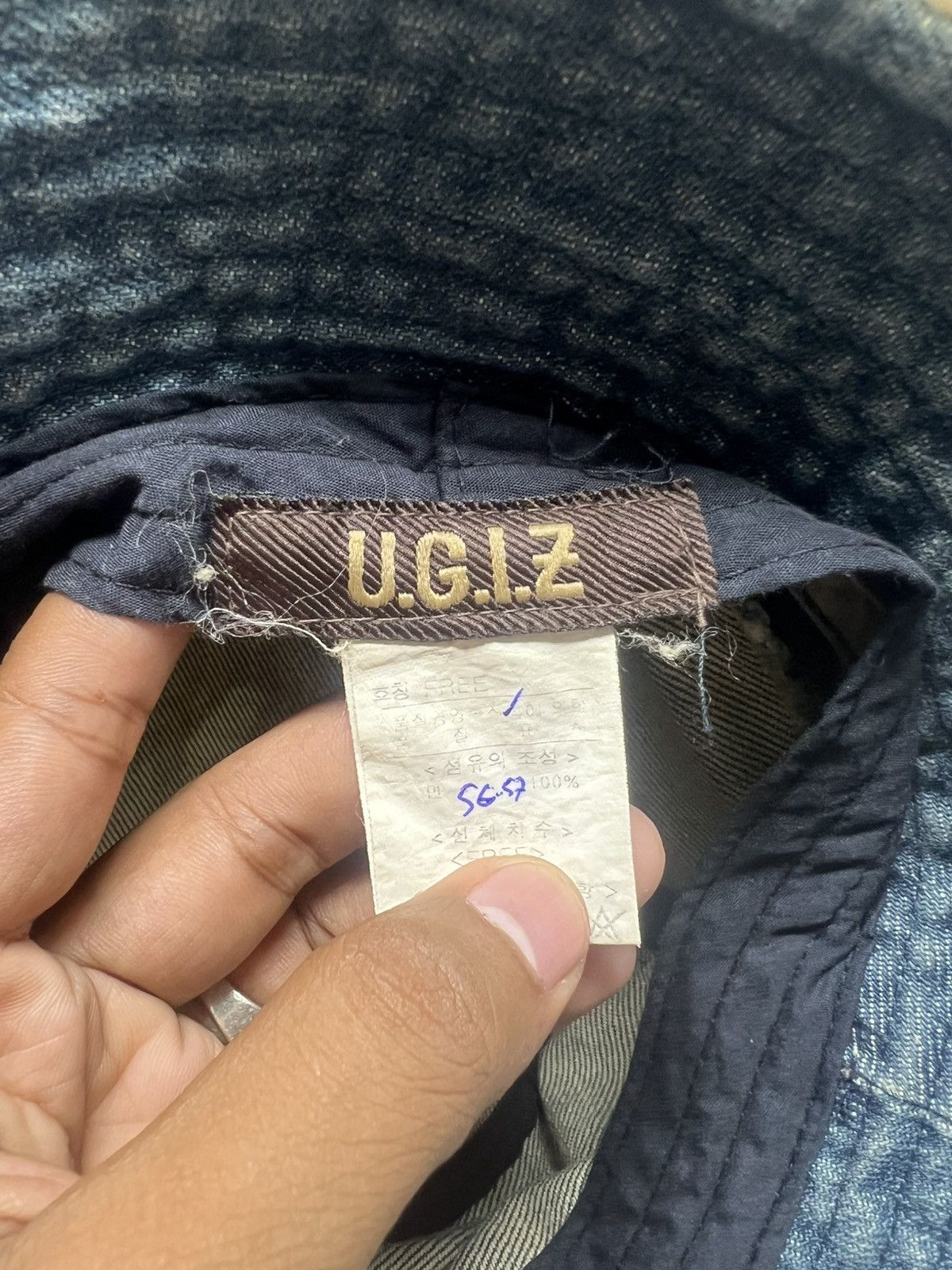 Japanese Brand U.G.I.Z Frayed Distressed Japan Brown Strap Bucket Hat Cap Size ONE SIZE - 7 Thumbnail