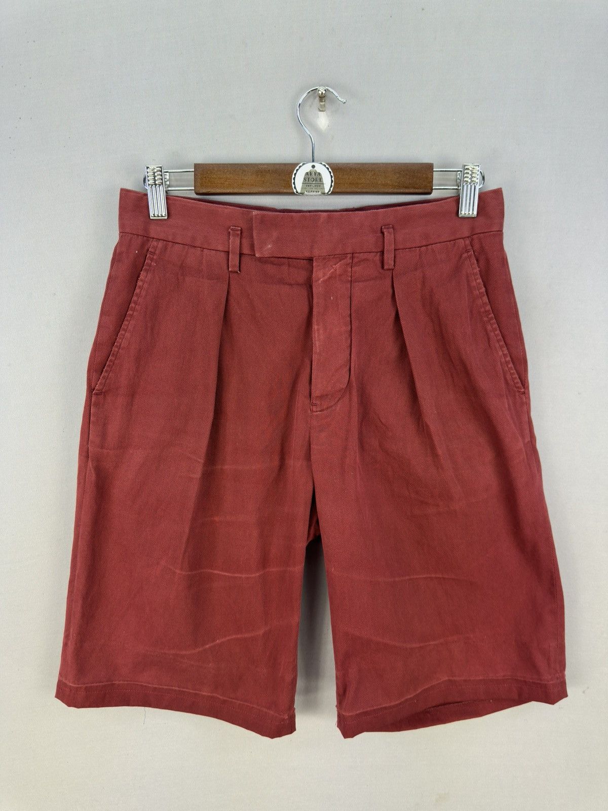 Marni Vintage Marni Maroon Short Pants Size US 30 / EU 46 - 1 Thumbnail