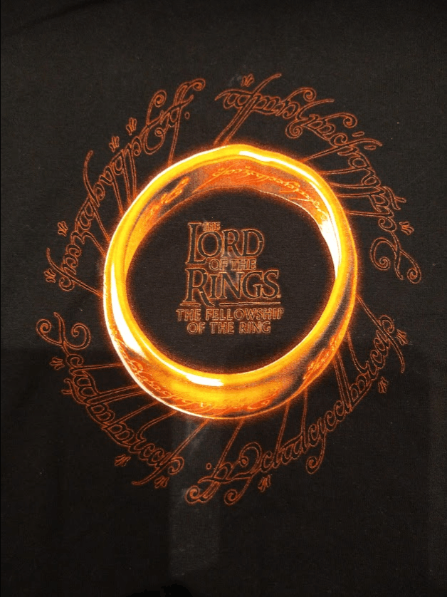 image of Screen Stars Lords Of Rings in Black, Men's (Size Small)