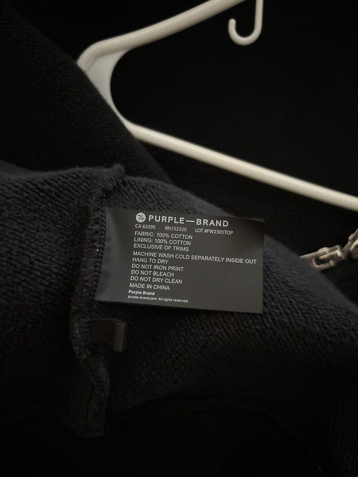 Purple Brand Purple Brand Hoodie Size US XL / EU 56 / 4 - 4 Thumbnail