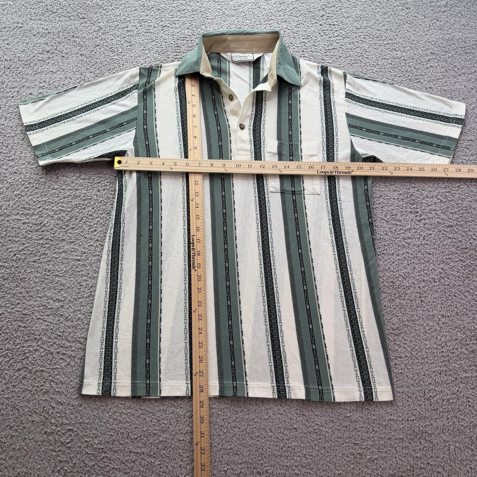 Other Vintage Classics by Palmland Striped Knit Shirt Short Sleeve Size US M / EU 48-50 / 2 - 3 Thumbnail