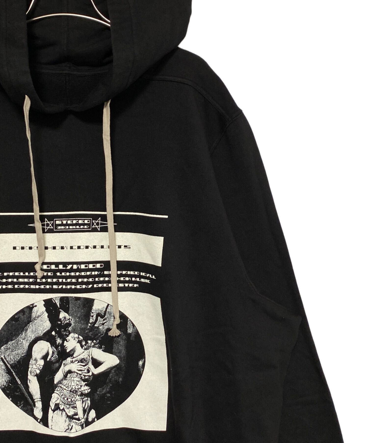 Rick Owens Drkshdw RICK OWENS DRKSHDW Oversized Pullover Hoodie Black S Size US S / EU 44-46 / 1 - 4 Thumbnail
