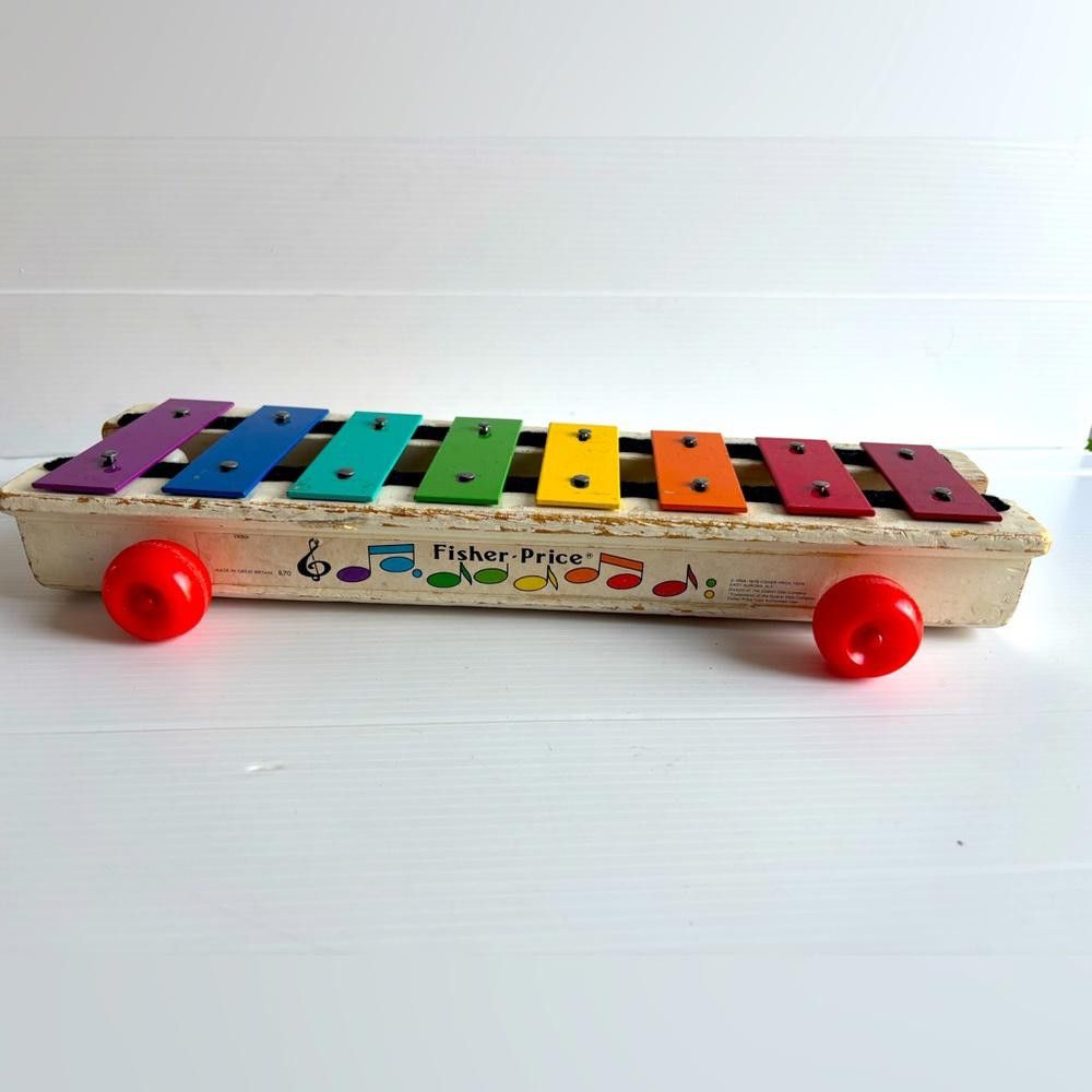Designer Fisher Price Xylophone - 1960s Pull-a-Tune Toy Size ONE SIZE - 1 Thumbnail