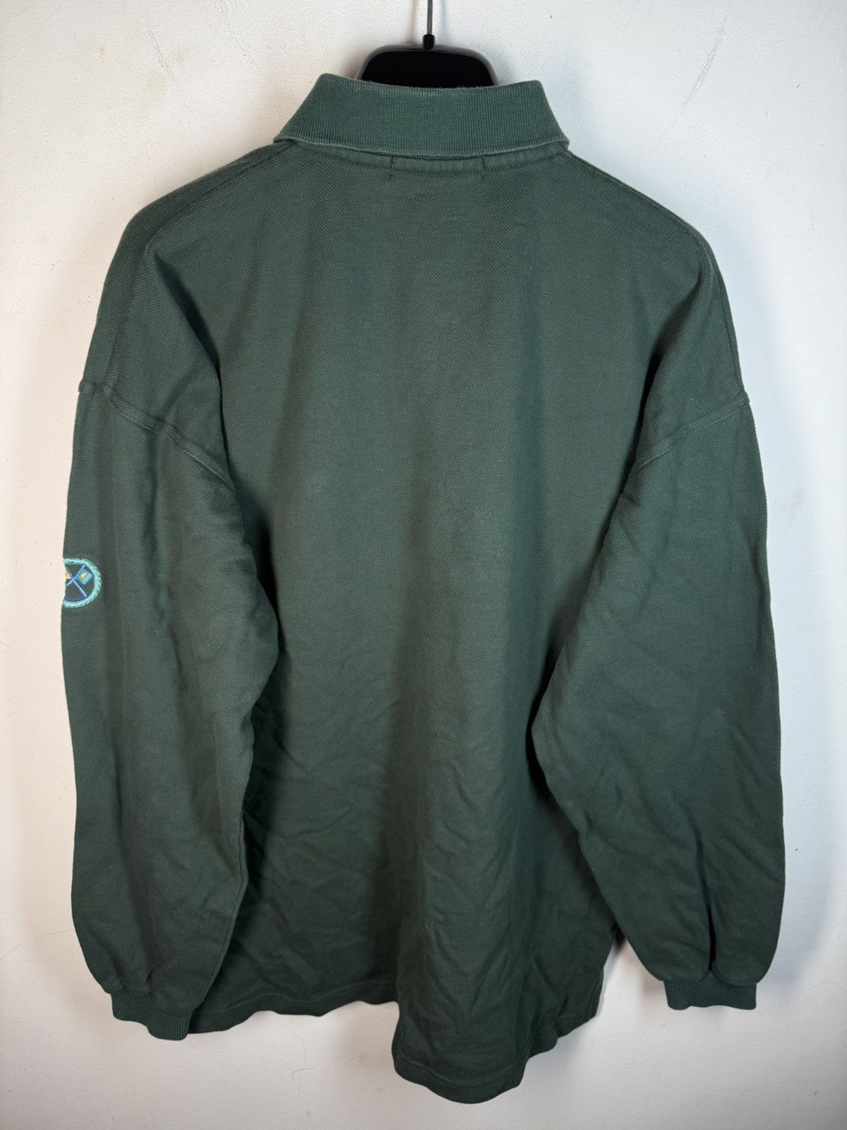Yves Saint Laurent 90’s YSL Sweatshirt 1/4 Button Up Pique Sweater Vintage Rare Size US M / EU 48-50 / 2 - 12 Thumbnail