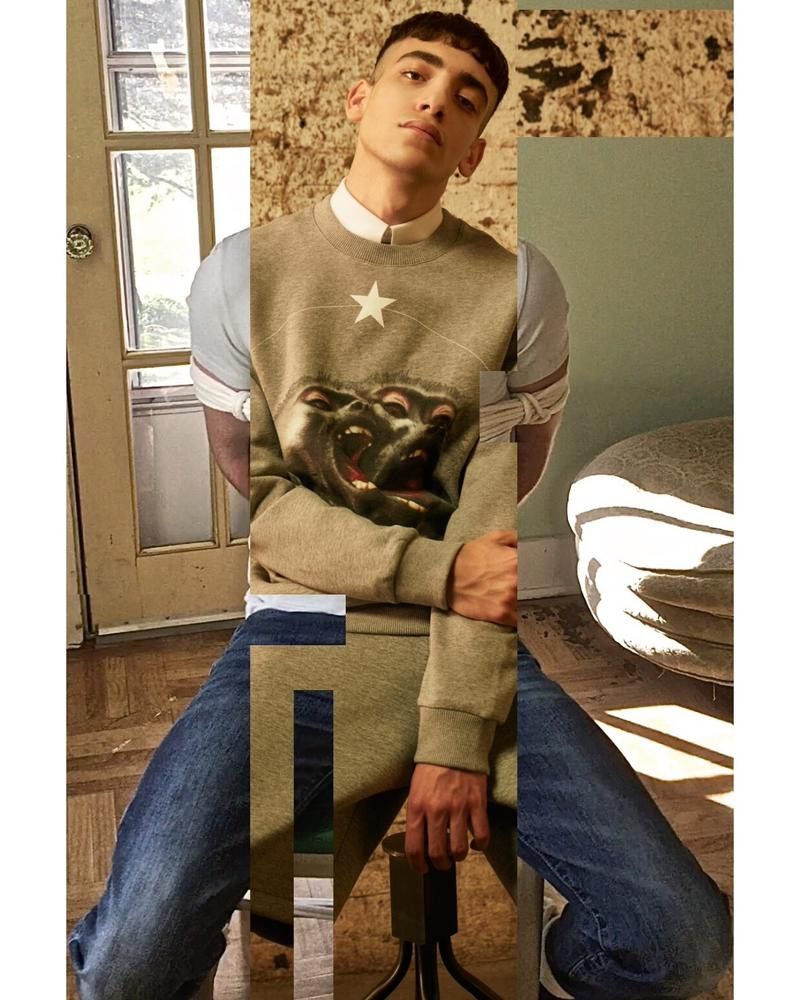 Givenchy Grey Monkey Brothers Sweatshirt Size US XL / EU 56 / 4 - 5 Thumbnail