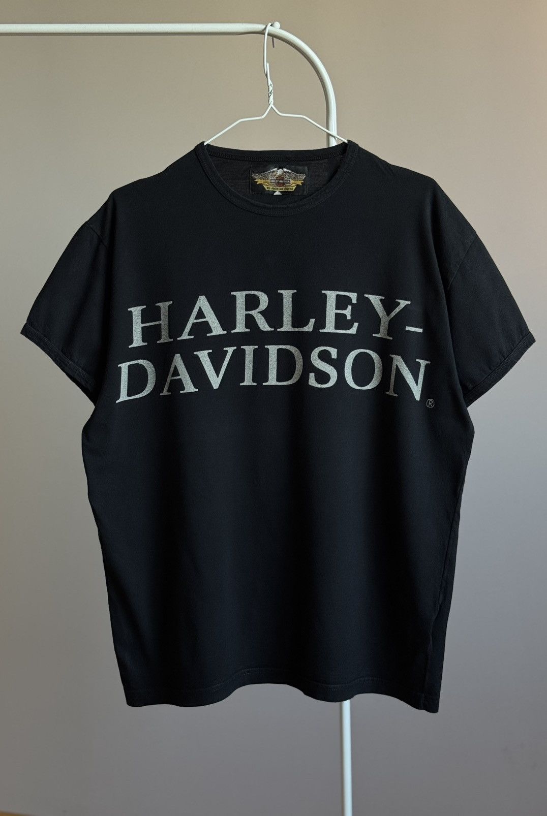 Band Tees Vintage Harley Davidson Big Logo T-shirt Made In Italy Size US L / EU 52-54 / 3 - 1 Thumbnail