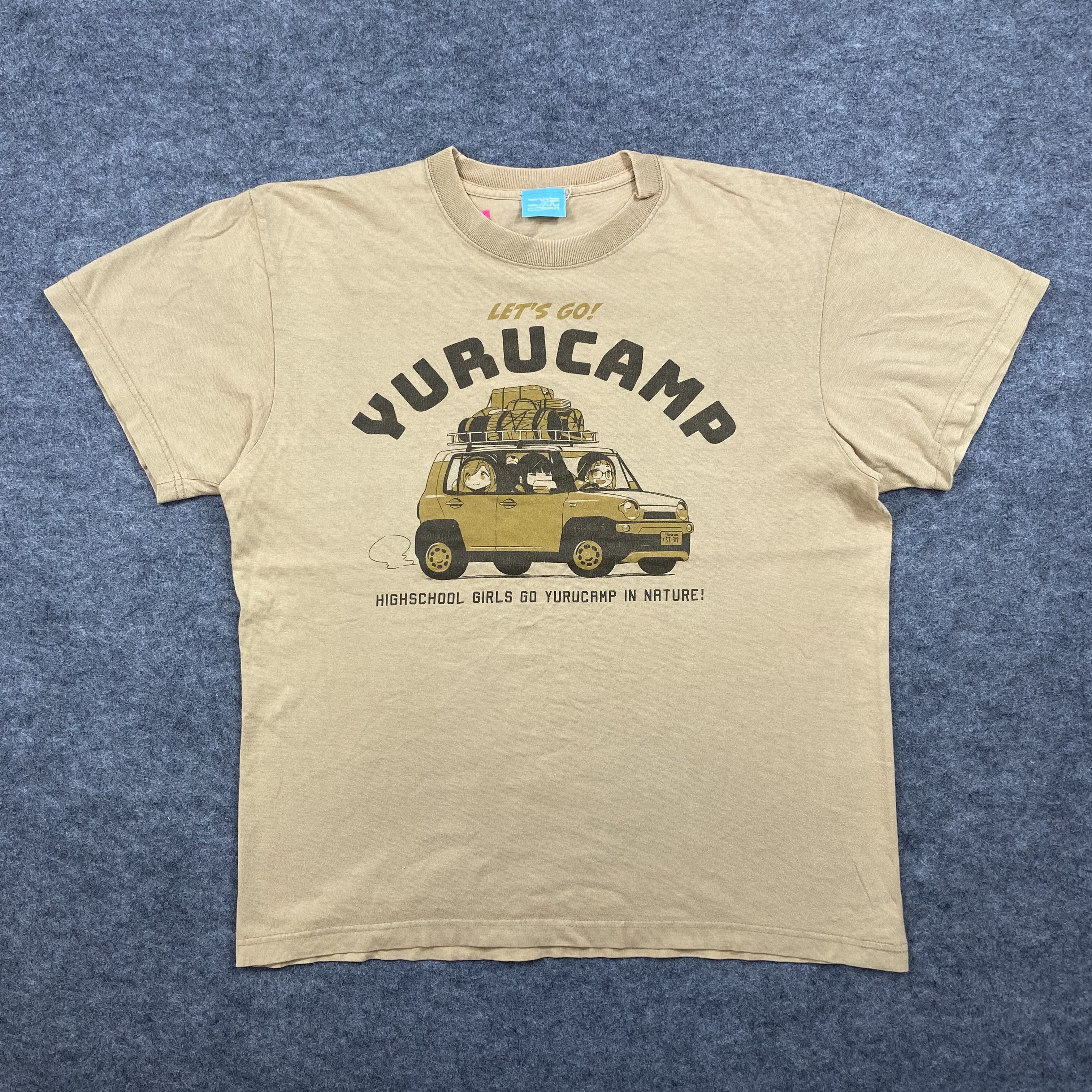 Anime Vintage anime yurucamp Cospa Tshirt-N035 Size US M / EU 48-50 / 2 - 1 Thumbnail