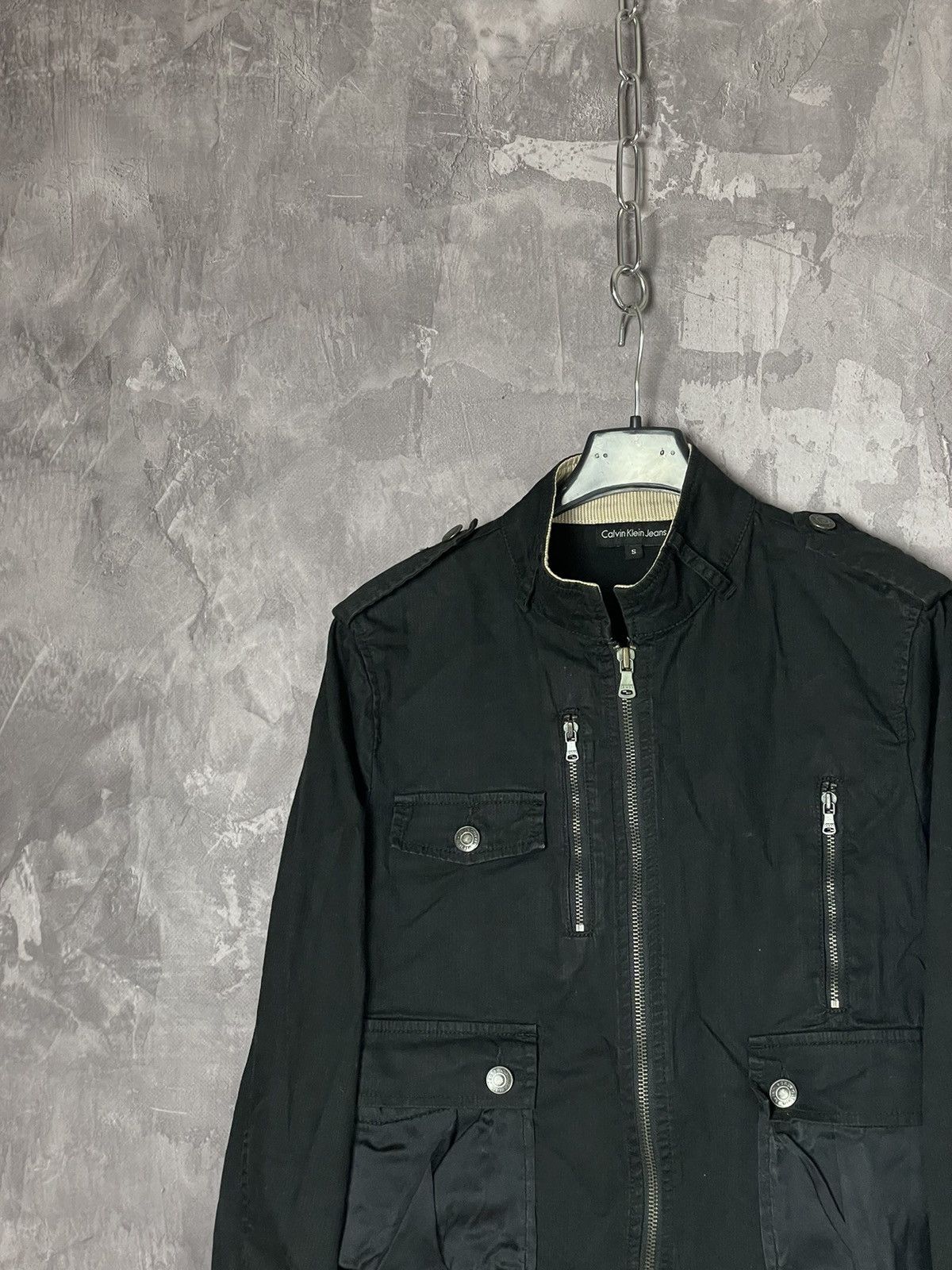 Calvin Klein × Vintage RARE Vintage Calvin Klein Jeans Nylon Track Bomber Jacket Size S / US 4 / IT 40 - 5 Thumbnail