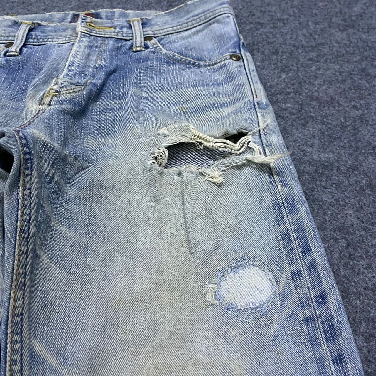 If Six Was Nine 💥Best offer💥Vintage Lee Cowboy Selvegde Distressed Denim Size US 30 / EU 46 - 7 Thumbnail
